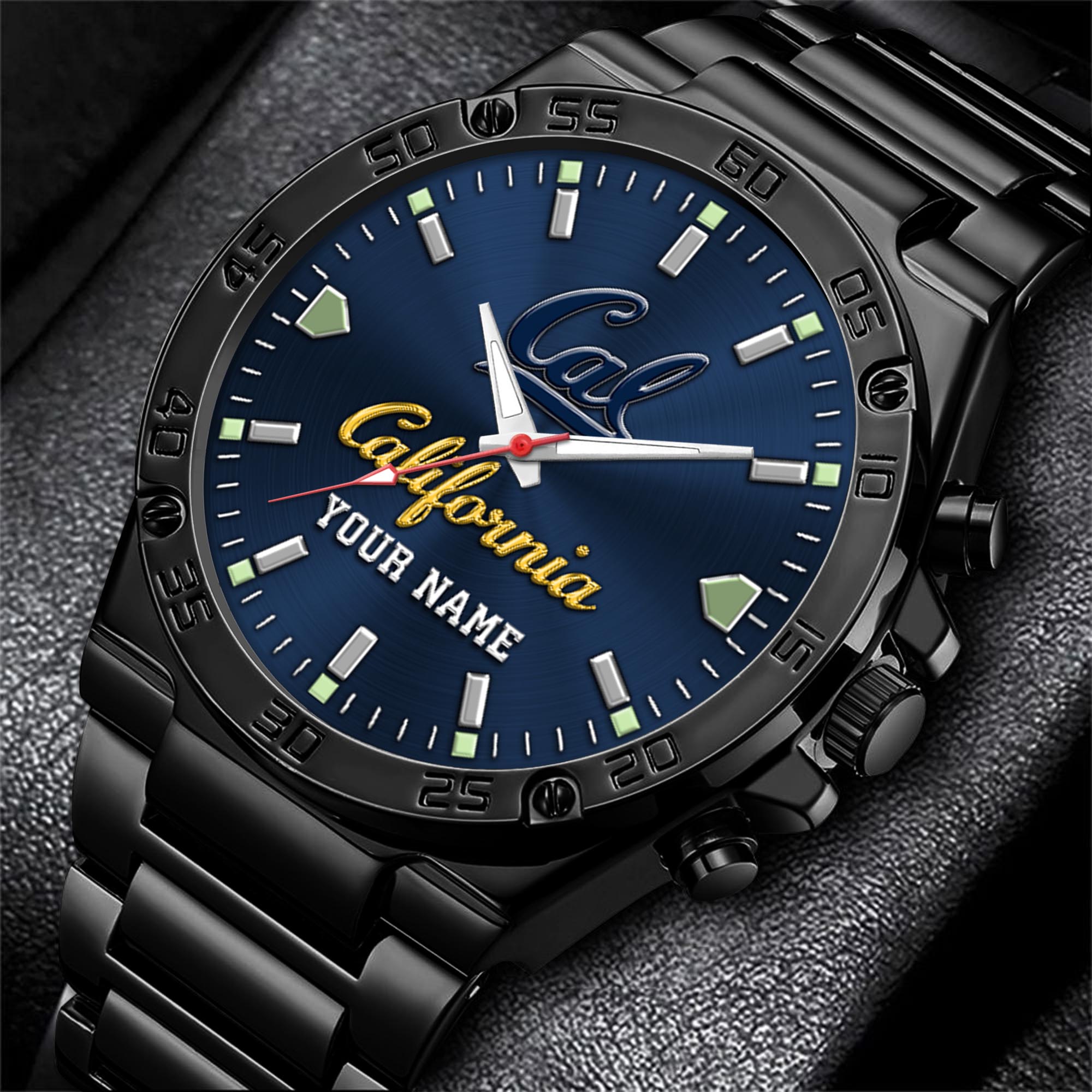 California Golden Bears Men's Watch Custom Your Name, Sport Men Watch, FootBall Fan Gifts EHIVM-04051644