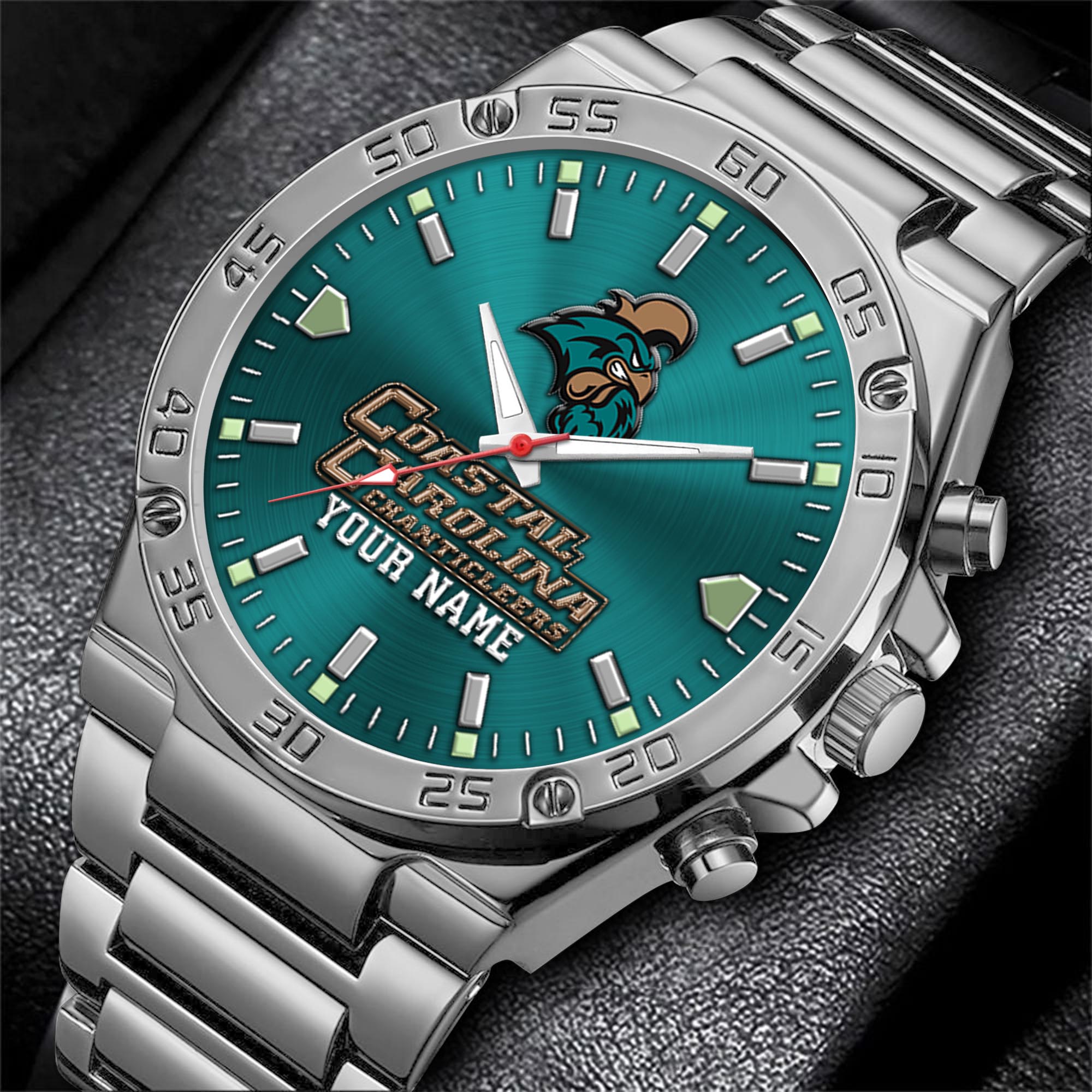 Alternative view of Coastal Carolina Chanticleers Men's Watch Custom Your Name, Sport Men Watch, FootBall Fan Gifts EHIVM-04051644