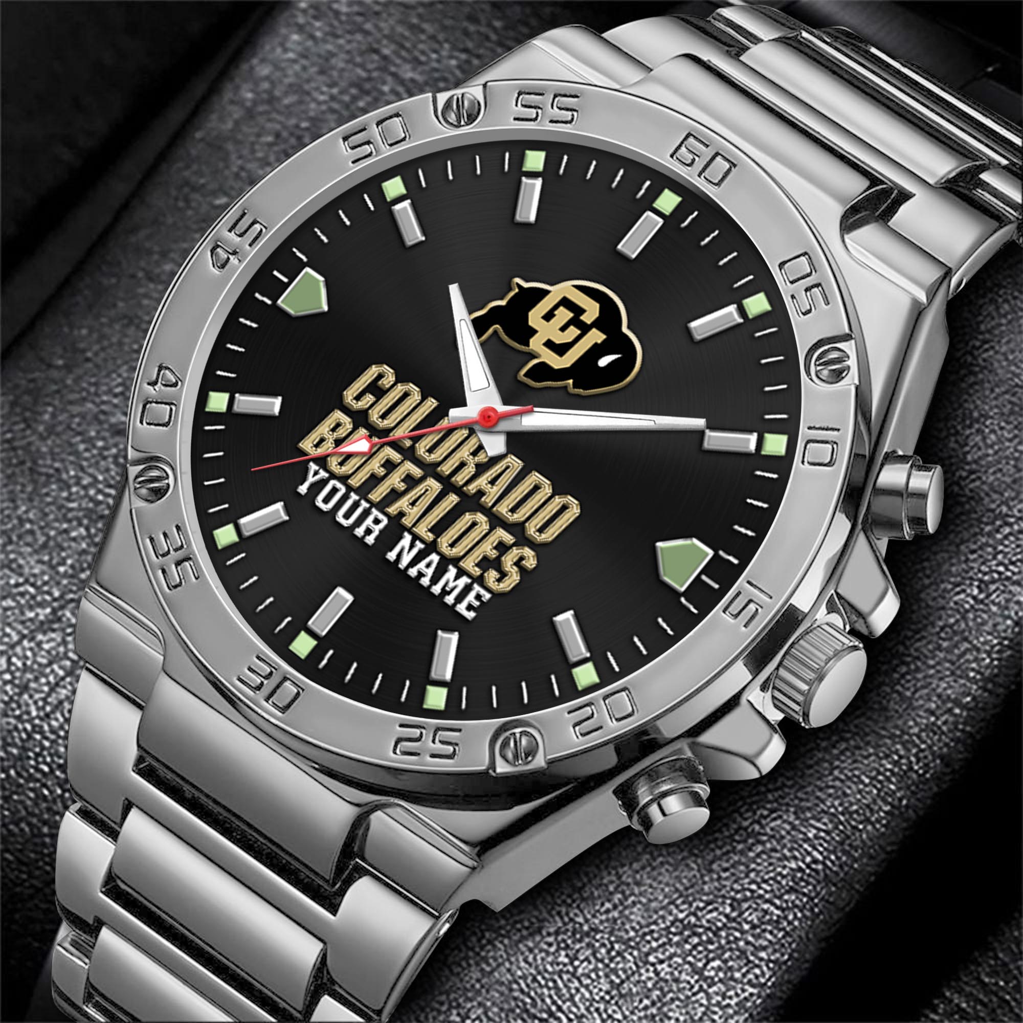 Alternative view of Colorado Buffaloes Men's Watch Custom Your Name, Sport Men Watch, FootBall Fan Gifts EHIVM-04051644