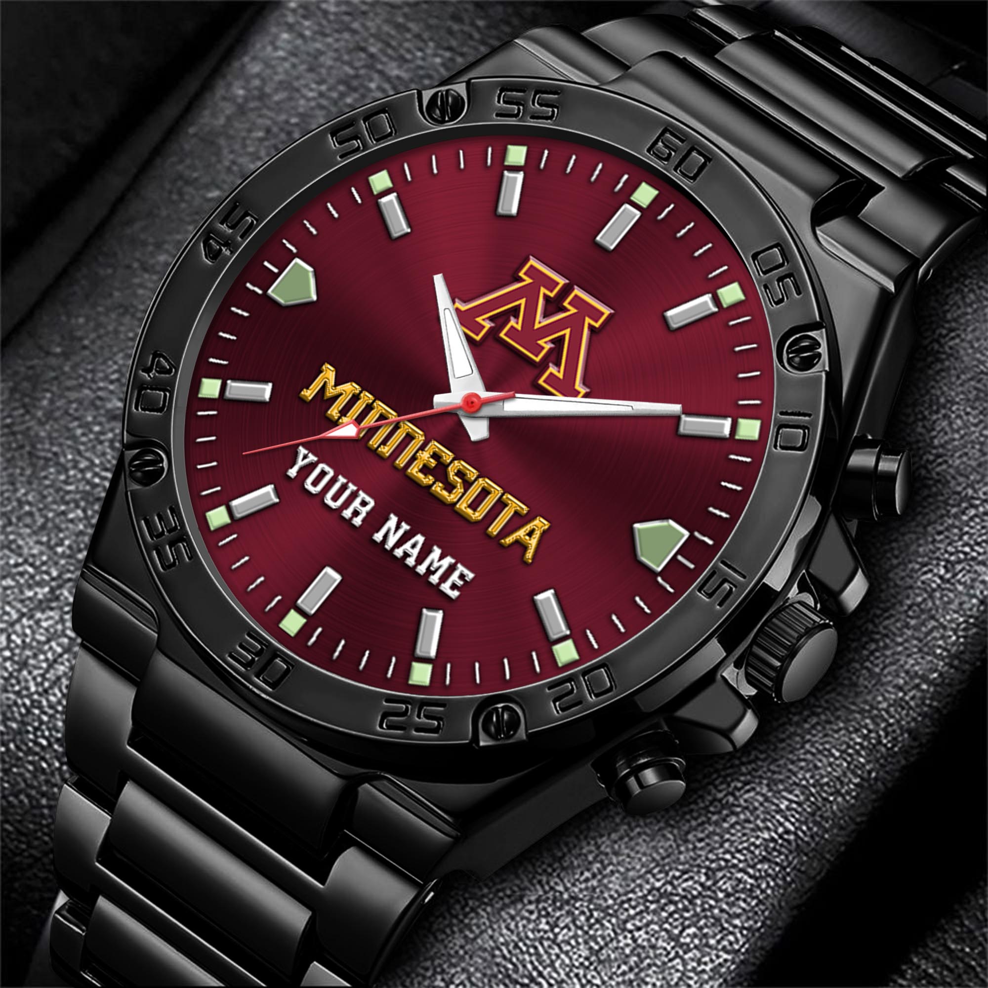 Minnesota Golden Gophers Men's Watch Custom Your Name, Sport Men Watch, FootBall Fan Gifts EHIVM-04051644