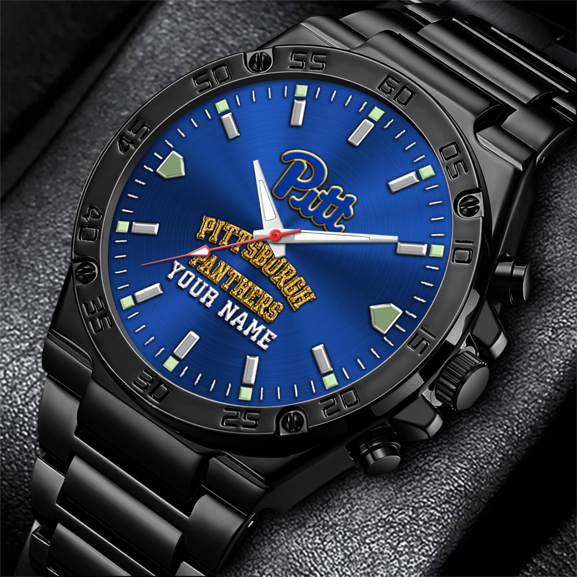 Pittsburgh Panthers Men's Watch Custom Your Name, Sport Men Watch, FootBall Fan Gifts EHIVM-04051644