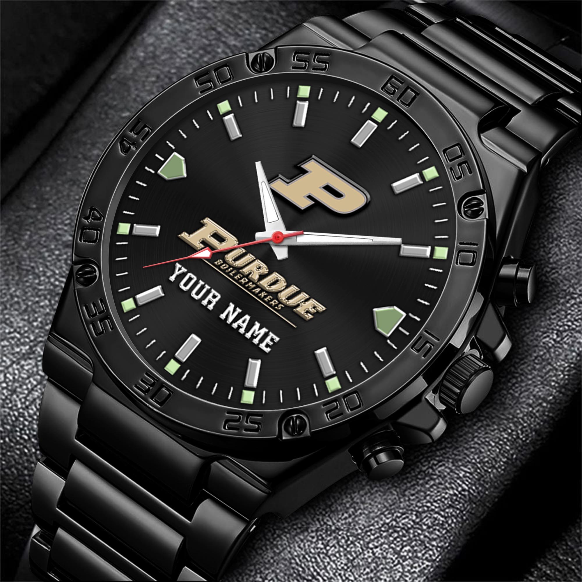 Purdue Boilermakers Men's Watch Custom Your Name, Sport Men Watch, FootBall Fan Gifts EHIVM-04051644