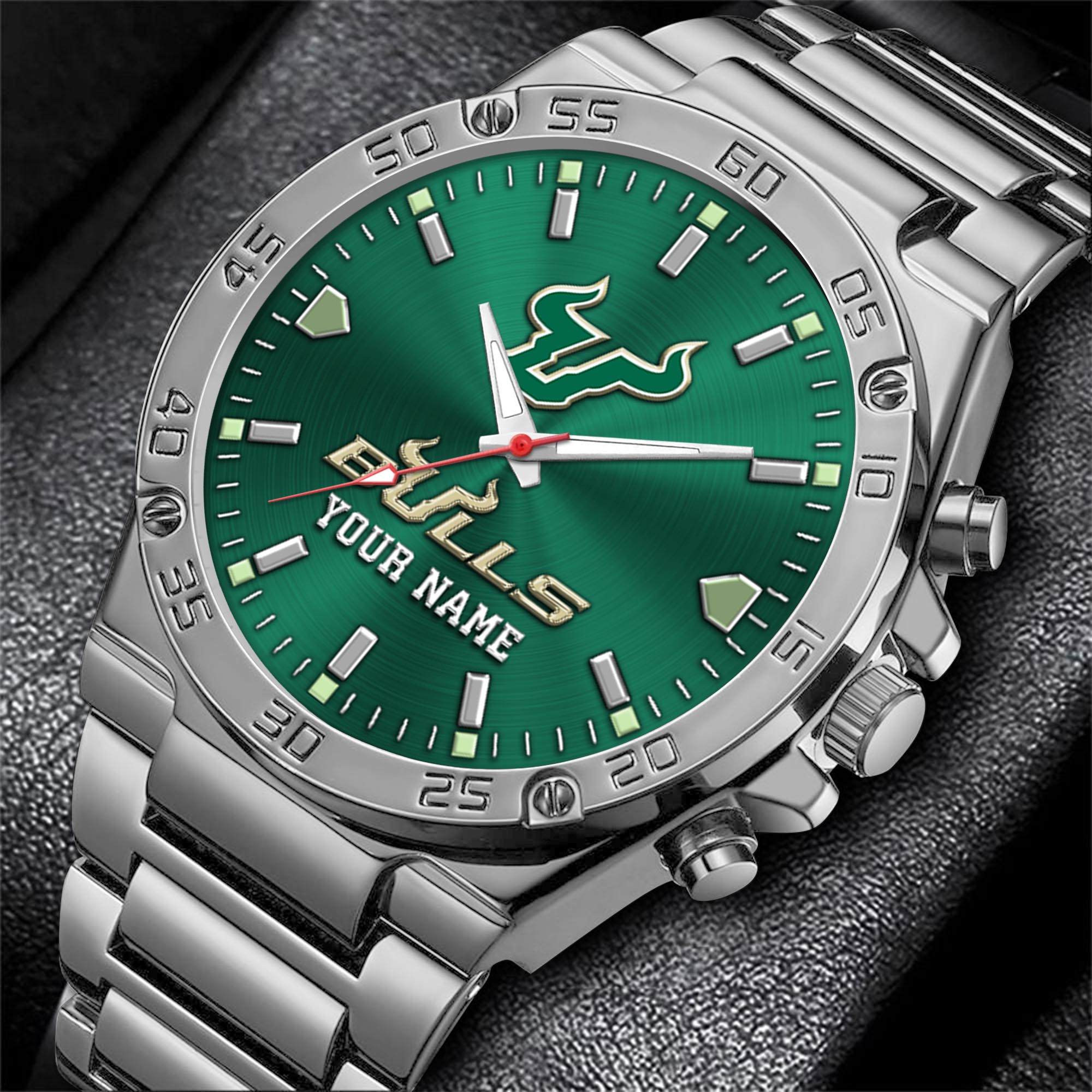 Alternative view of South Florida Bulls Men's Watch Custom Your Name, Sport Men Watch, FootBall Fan Gifts EHIVM-04051644
