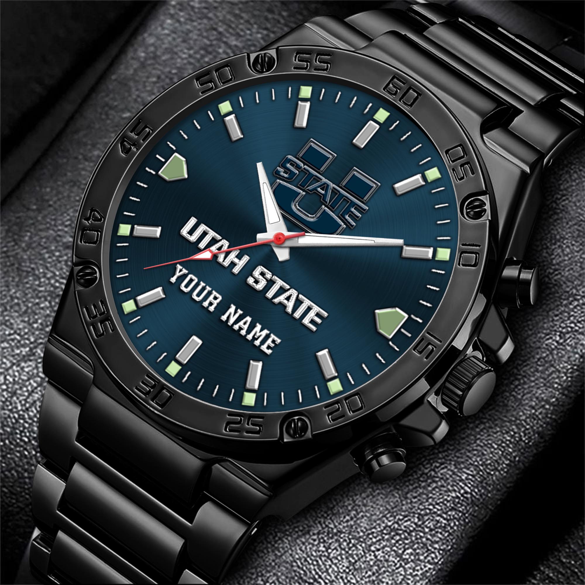 Utah State Aggies Men's Watch Custom Your Name, Sport Men Watch, FootBall Fan Gifts EHIVM-04051644