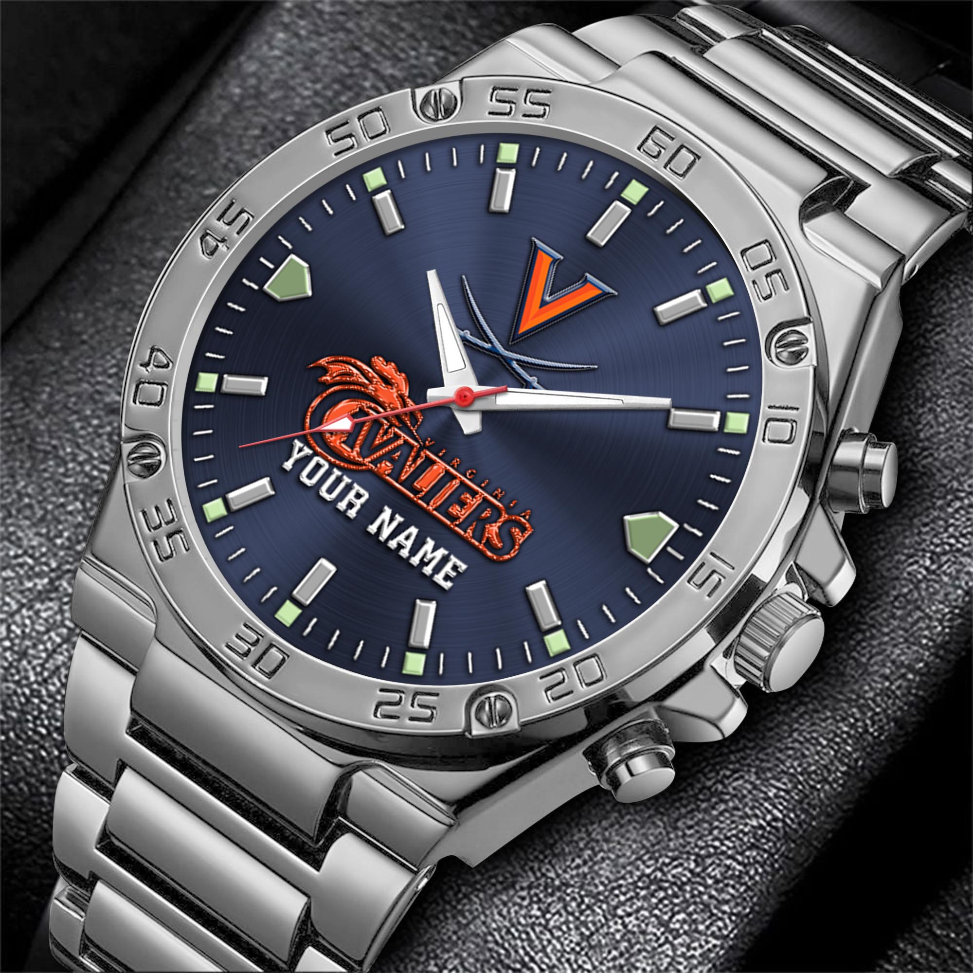 Alternative view of Virginia Cavaliers Men's Watch Custom Your Name, Sport Men Watch, FootBall Fan Gifts EHIVM-04051644