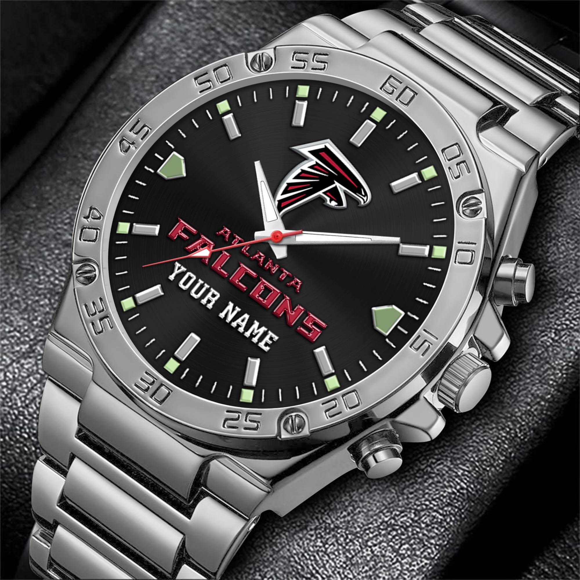 Alternative view of Atlanta Falcons Men's Watch Custom Your Name, Sport Men Watch, FootBall Fan Gifts EHIVM-04081658
