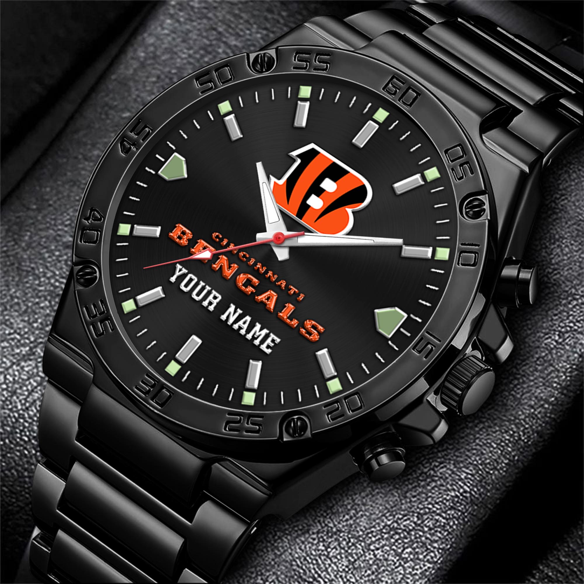 Cincinnati Bengals Men's Watch Custom Your Name, Sport Men Watch, FootBall Fan Gifts EHIVM-04081658