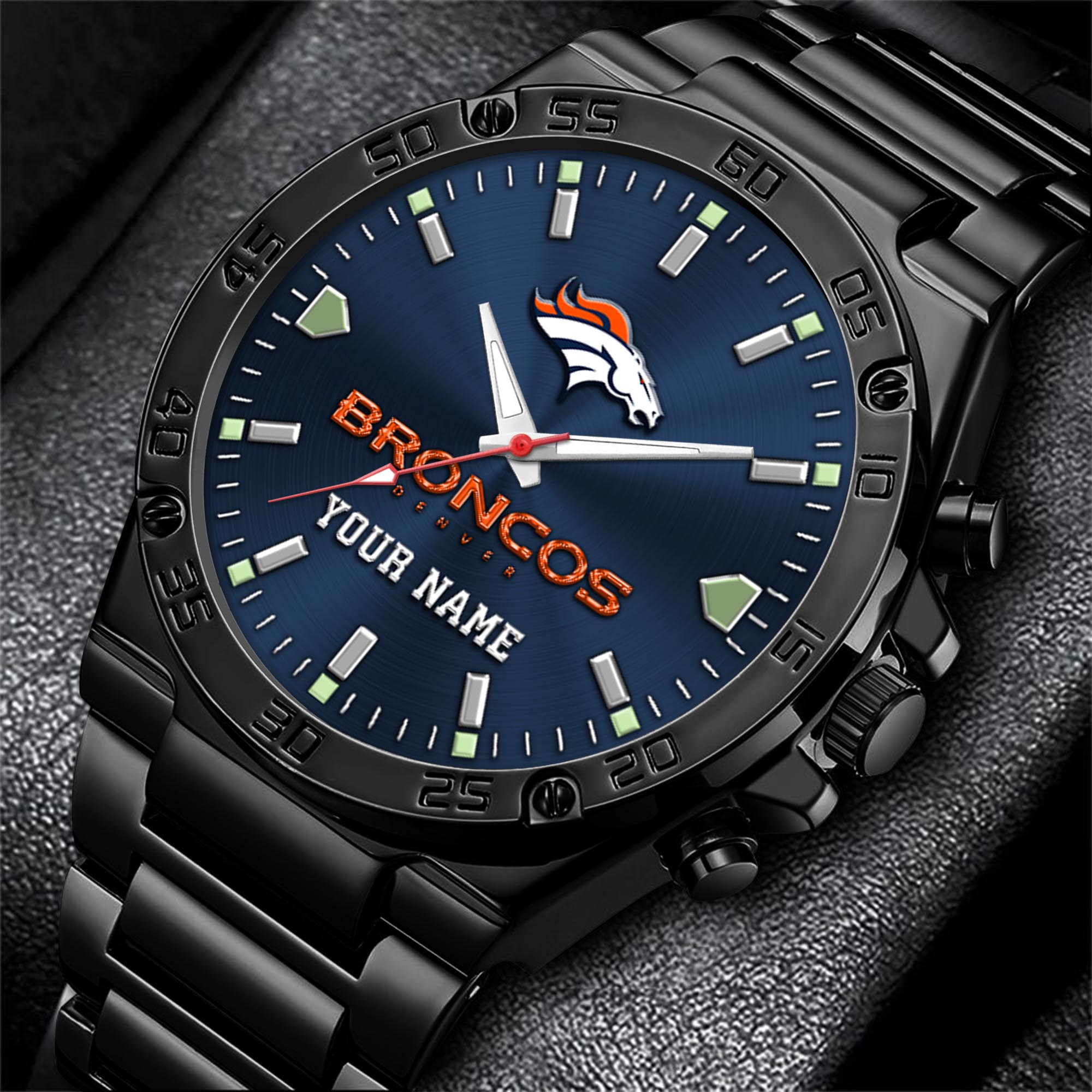 Denver Broncos Men's Watch Custom Your Name, Sport Men Watch, FootBall Fan Gifts EHIVM-04081658