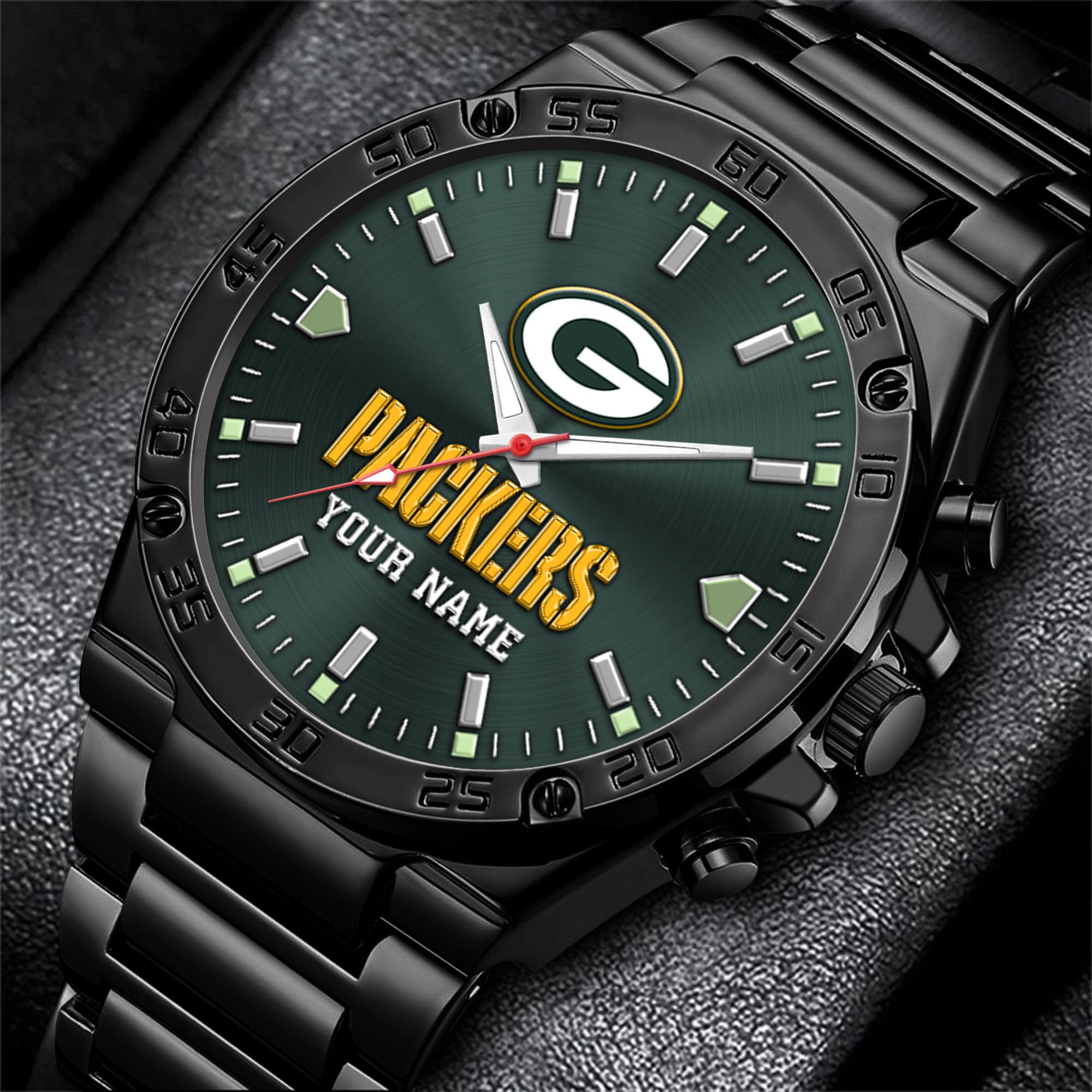 Green Bay Packers Men's Watch Custom Your Name, Sport Men Watch, FootBall Fan Gifts EHIVM-04081658