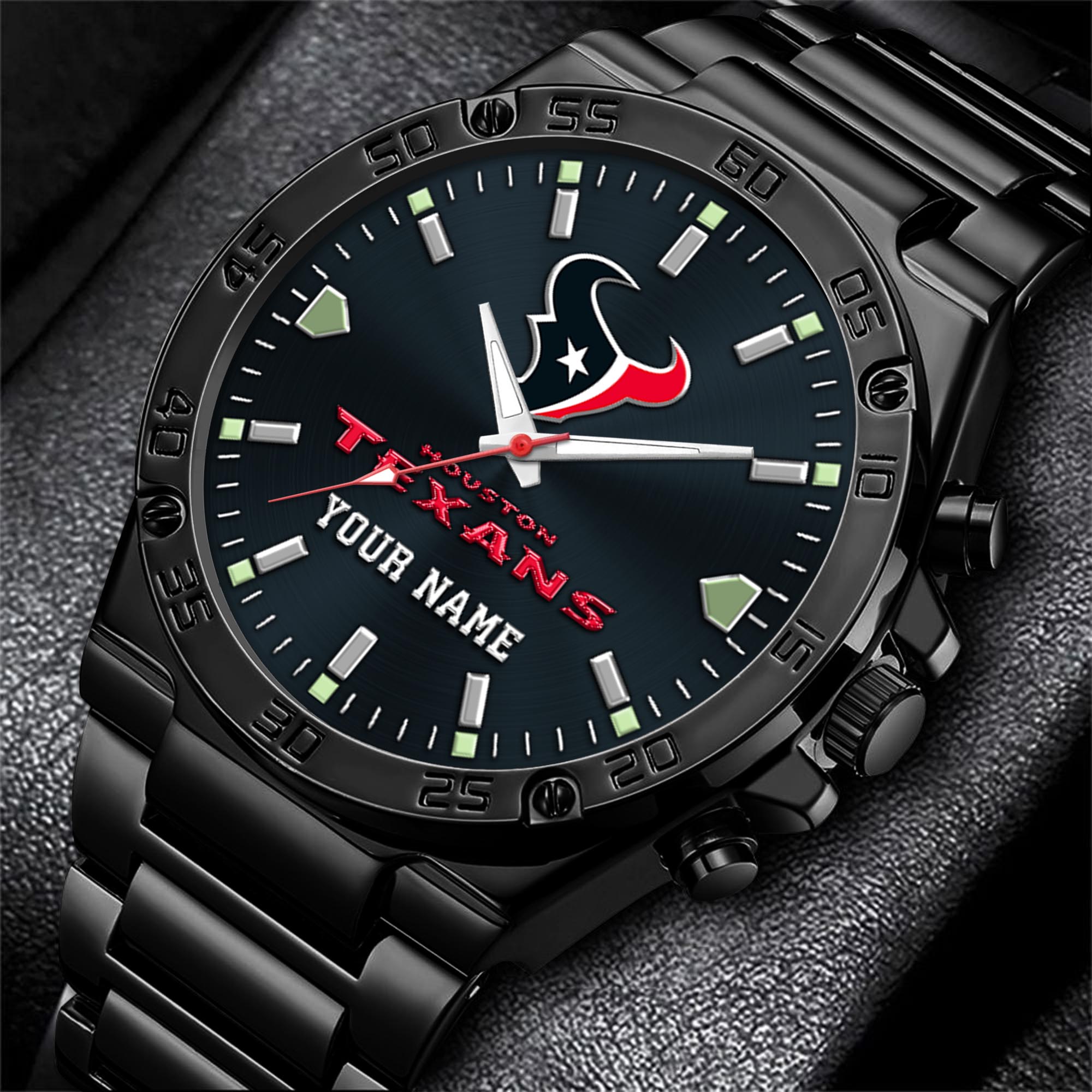 Houston Texans Men's Watch Custom Your Name, Sport Men Watch, FootBall Fan Gifts EHIVM-04081658