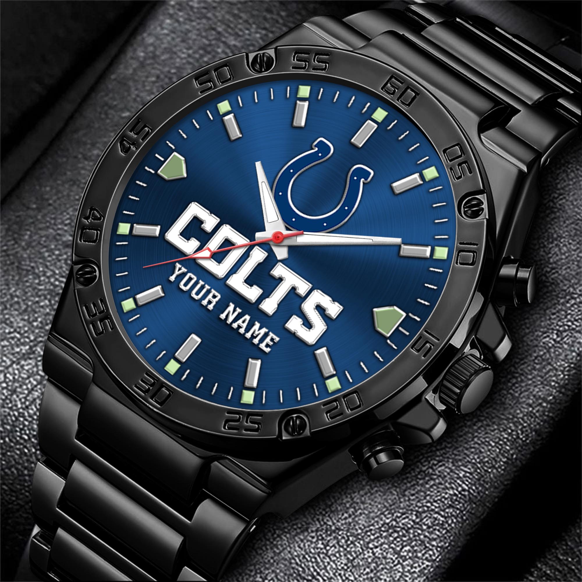 Indianapolis Colts Men's Watch Custom Your Name, Sport Men Watch, FootBall Fan Gifts EHIVM-04081658