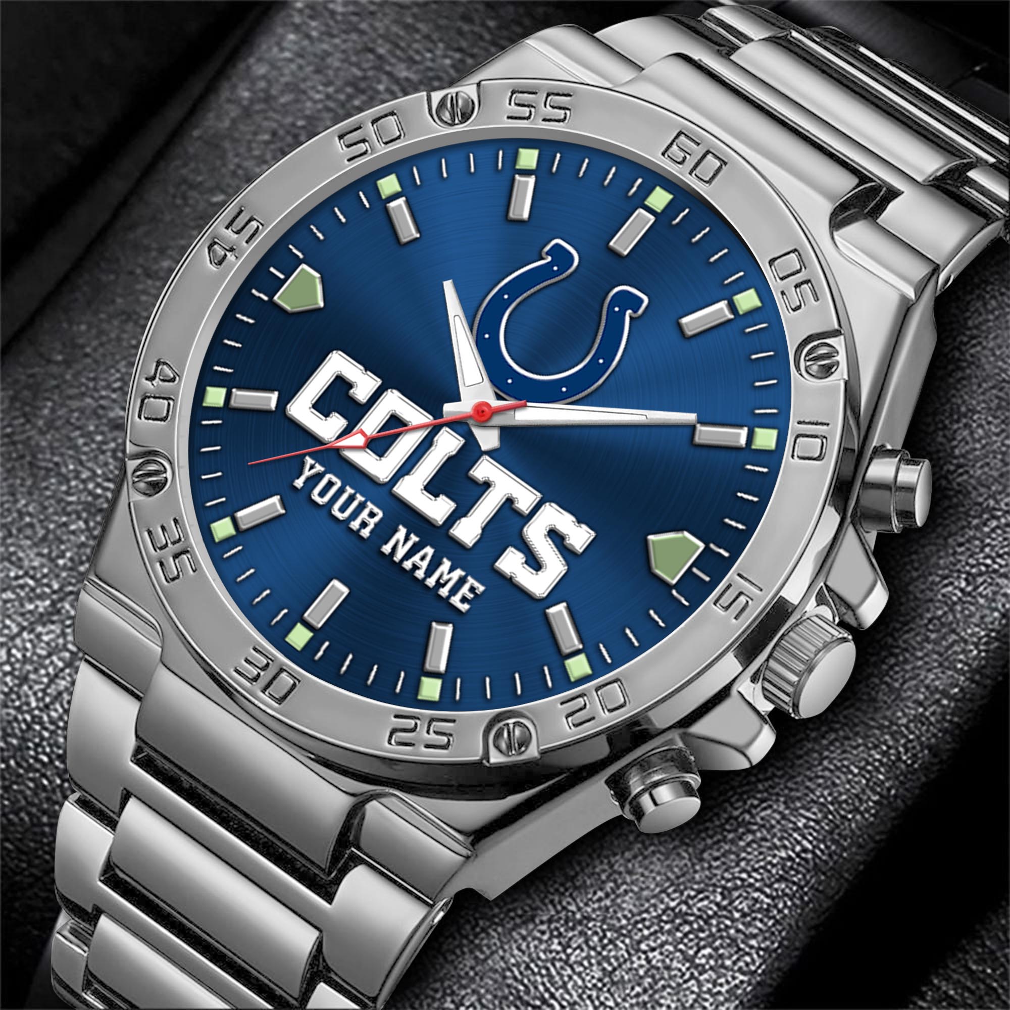 Alternative view of Indianapolis Colts Men's Watch Custom Your Name, Sport Men Watch, FootBall Fan Gifts EHIVM-04081658