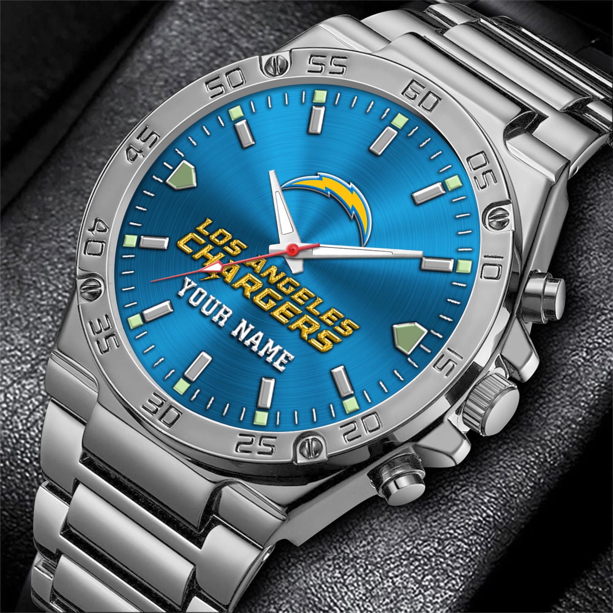 Alternative view of Los Angeles Chargers Men's Watch Custom Your Name, Sport Men Watch, FootBall Fan Gifts EHIVM-04081658