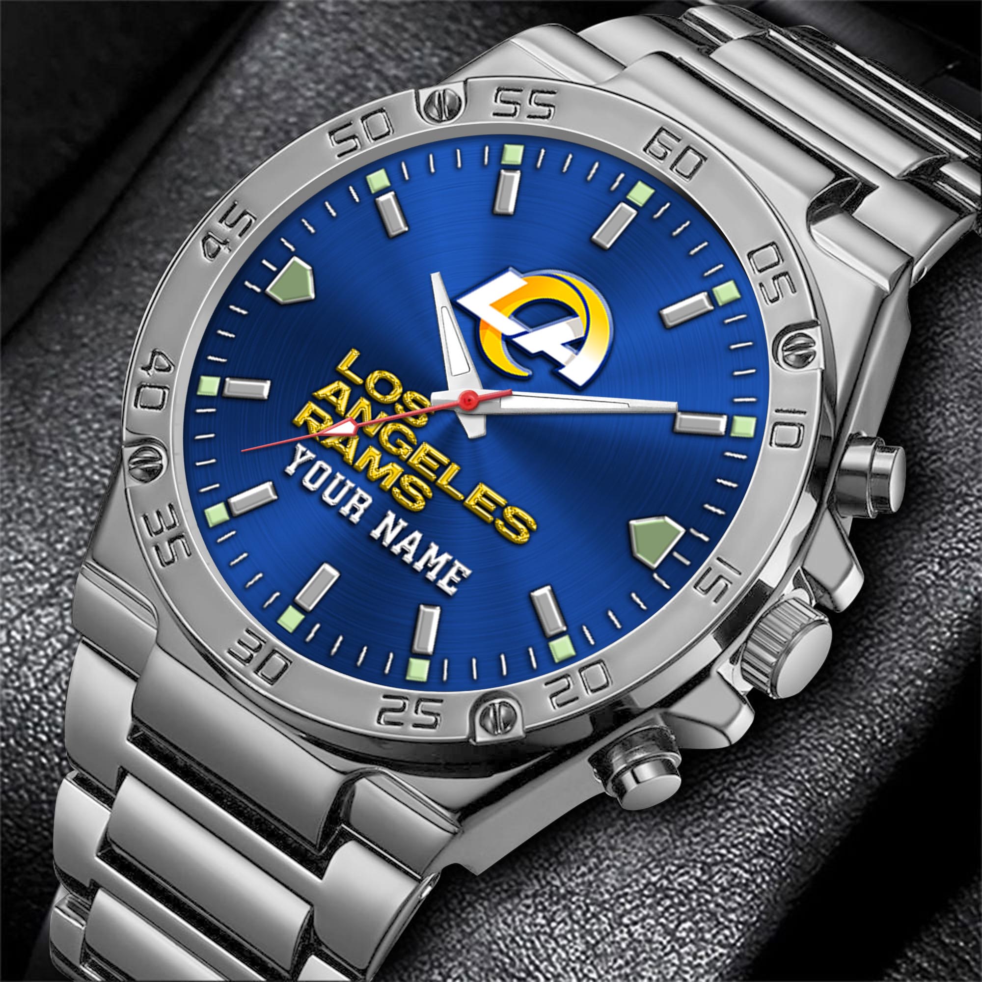 Alternative view of Los Angeles Rams Men's Watch Custom Your Name, Sport Men Watch, FootBall Fan Gifts EHIVM-04081658