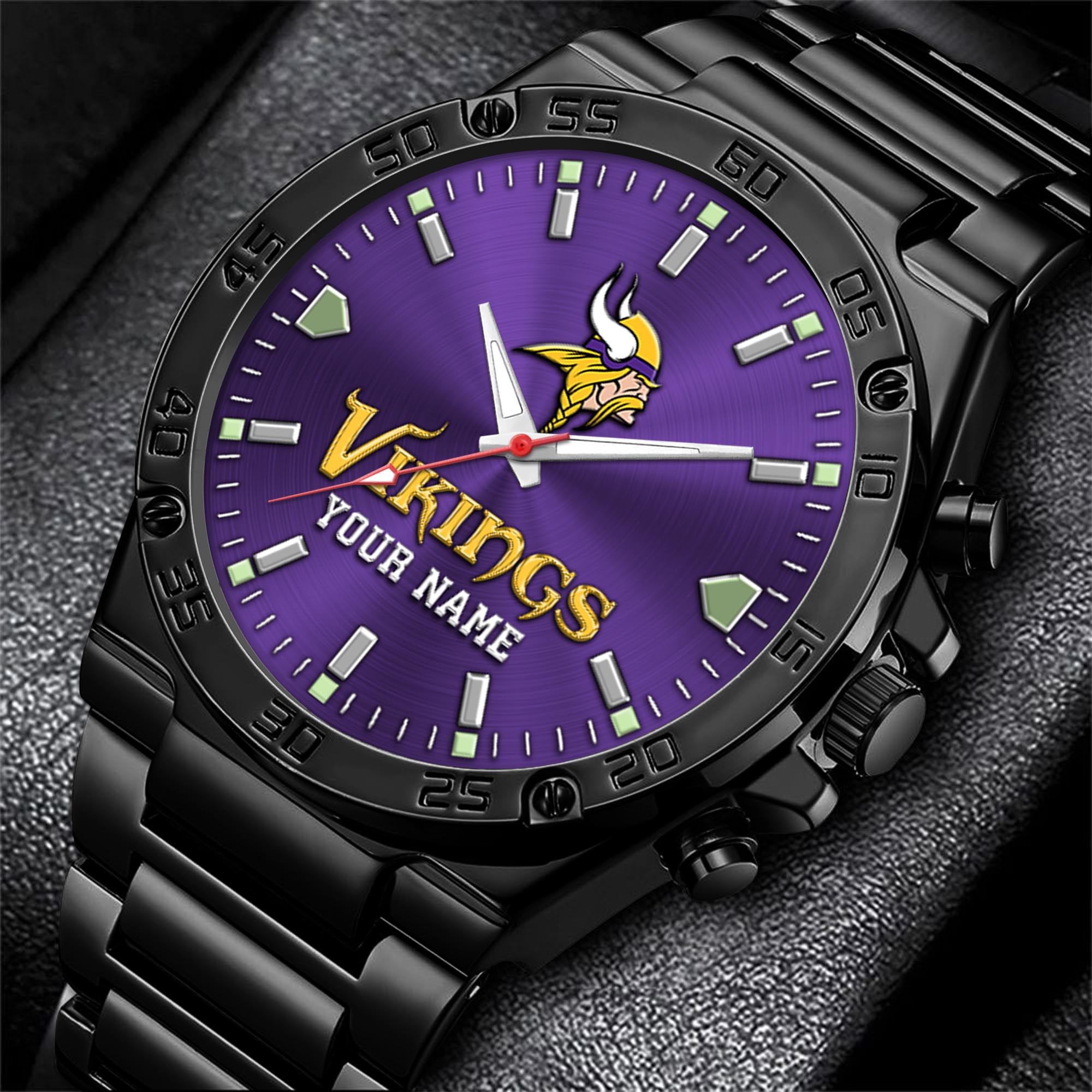 Minnesota Vikings Men's Watch Custom Your Name, Sport Men Watch, FootBall Fan Gifts EHIVM-04081658