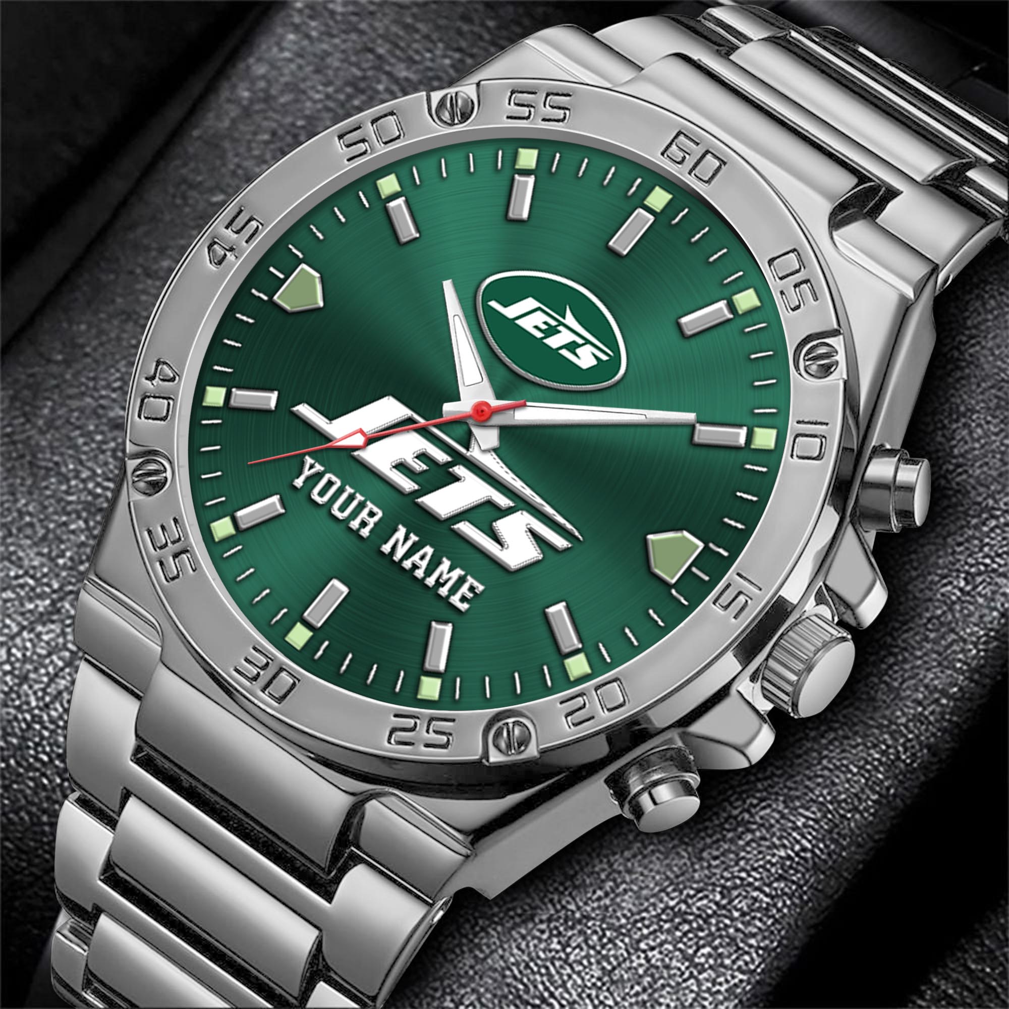 Alternative view of New York Jets Men's Watch Custom Your Name, Sport Men Watch, FootBall Fan Gifts EHIVM-04081658