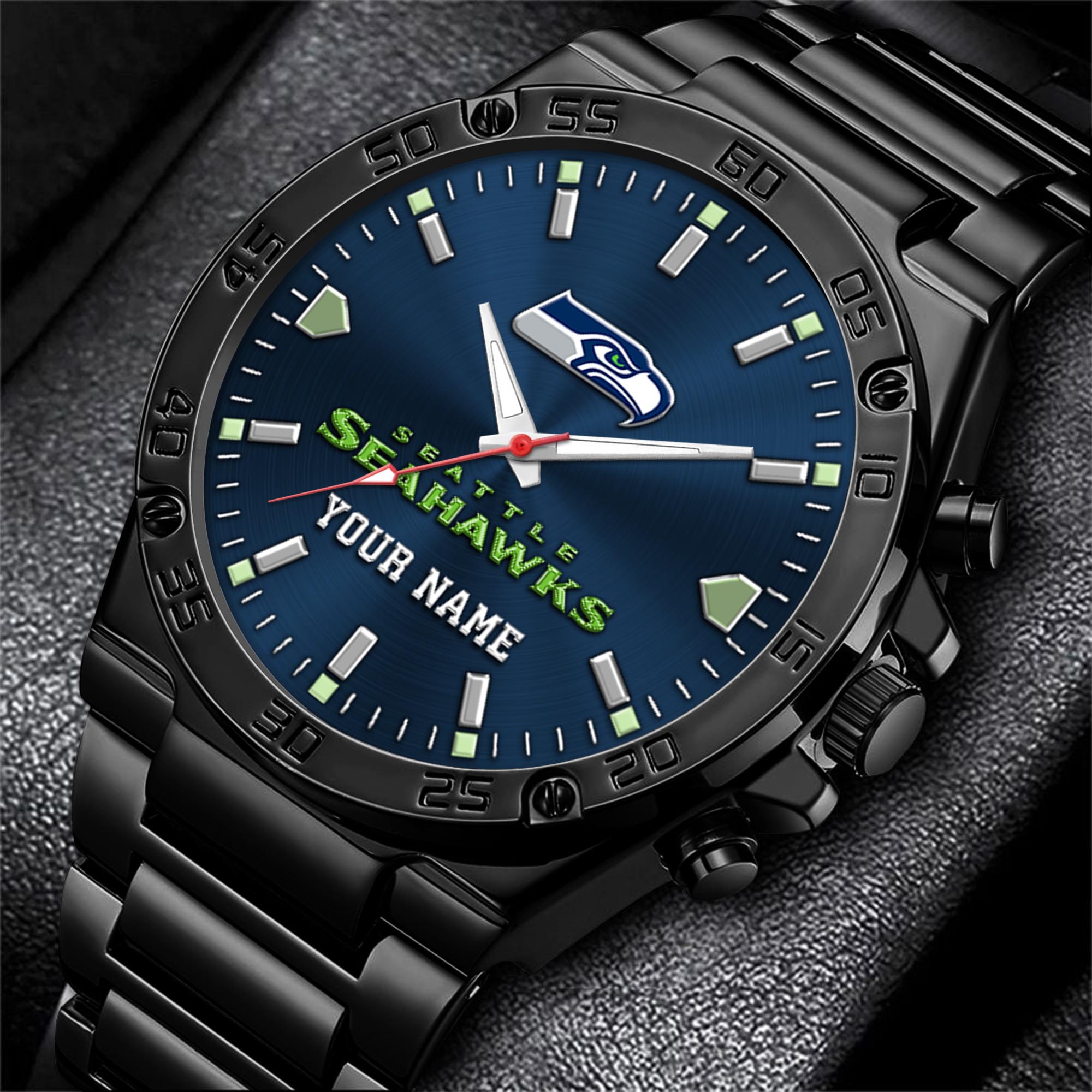 Seattle Seahawks Men's Watch Custom Your Name, Sport Men Watch, FootBall Fan Gifts EHIVM-04081658