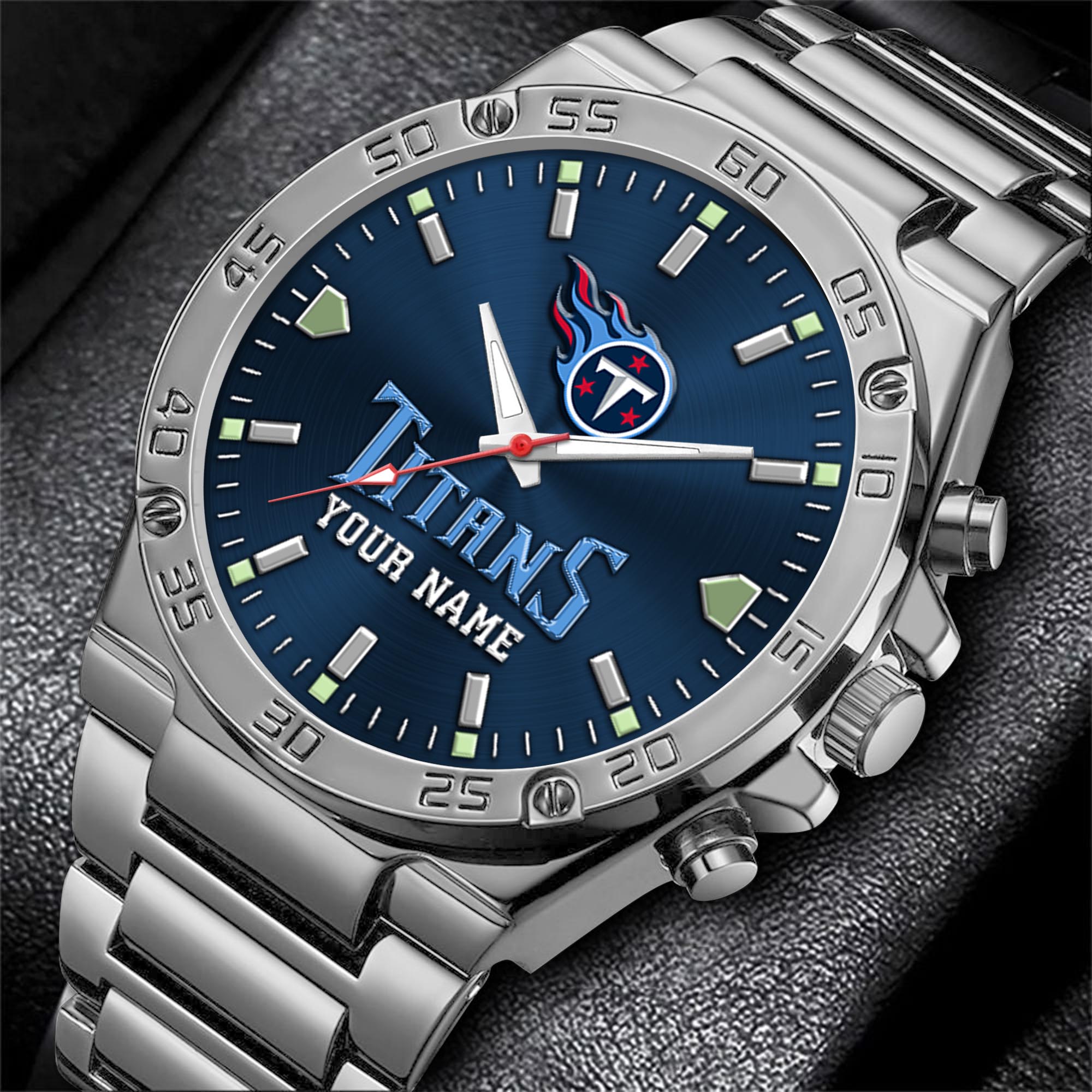 Alternative view of Tennessee Titans Men's Watch Custom Your Name, Sport Men Watch, FootBall Fan Gifts EHIVM-04081658