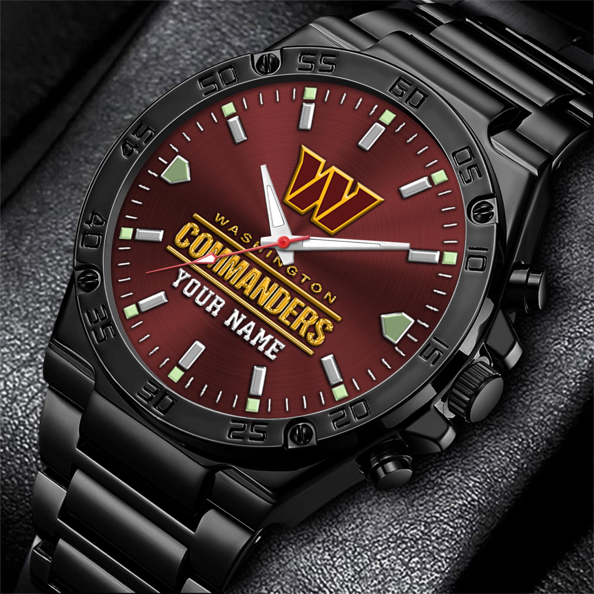 Washington Commanders Men's Watch Custom Your Name, Sport Men Watch, FootBall Fan Gifts EHIVM-04081658