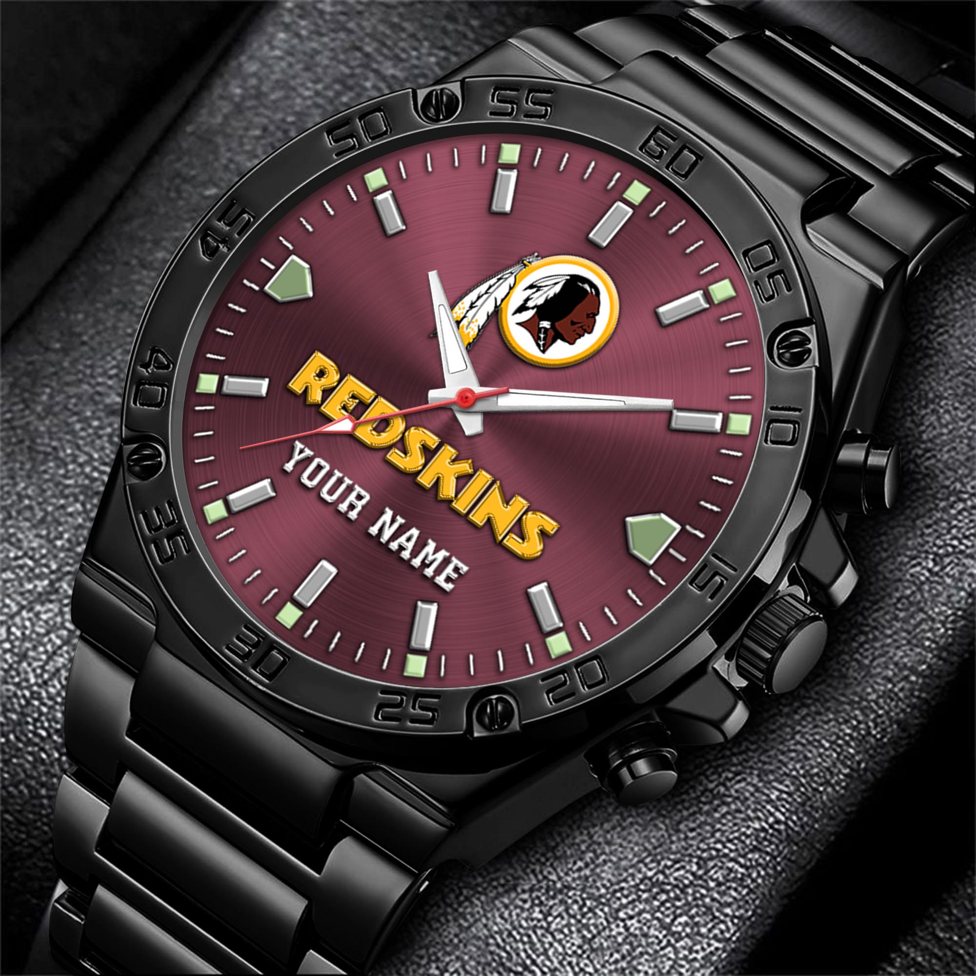 Washington Redskins Men's Watch Custom Your Name, Sport Men Watch, FootBall Fan Gifts EHIVM-04081658
