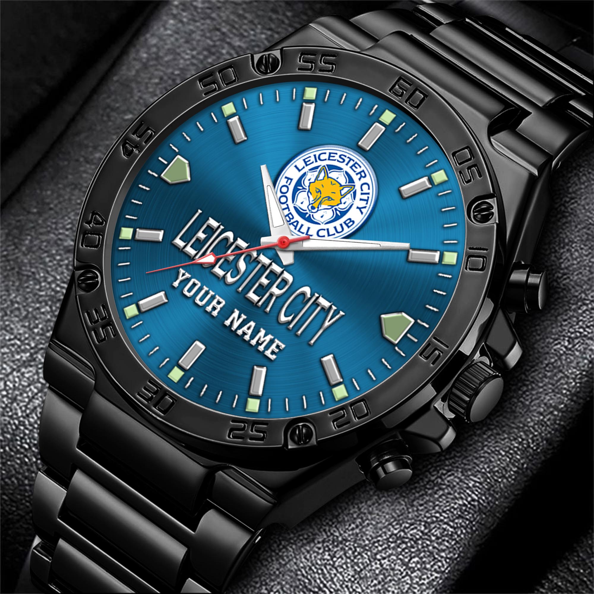 Leicester City Men's Watch Custom Your Name, Sport Men Watch, FootBall Fan Gifts EHIVM-04091702