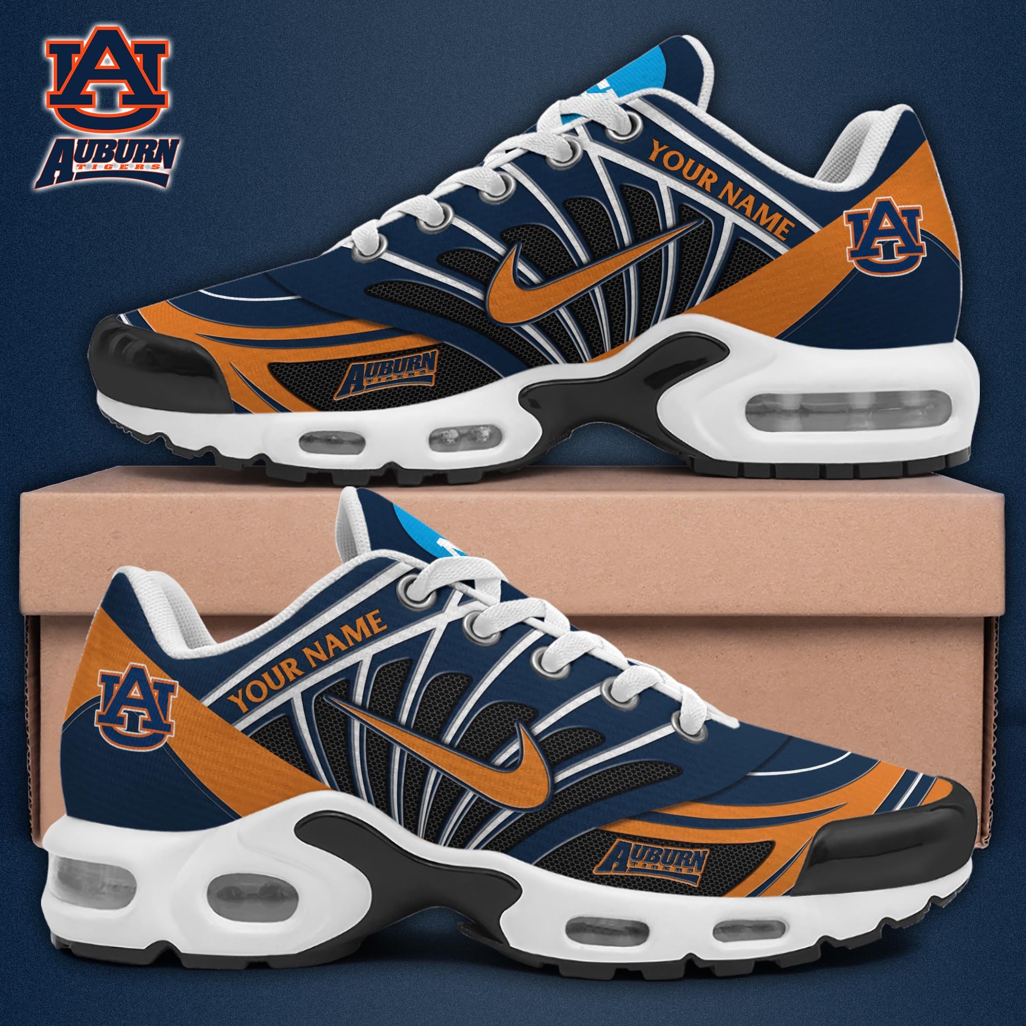 Auburn Tigers TN Shoes 2025 Version Custom Name, Sport Shoes For Fan, Fan Gifts EHIVM-04091703