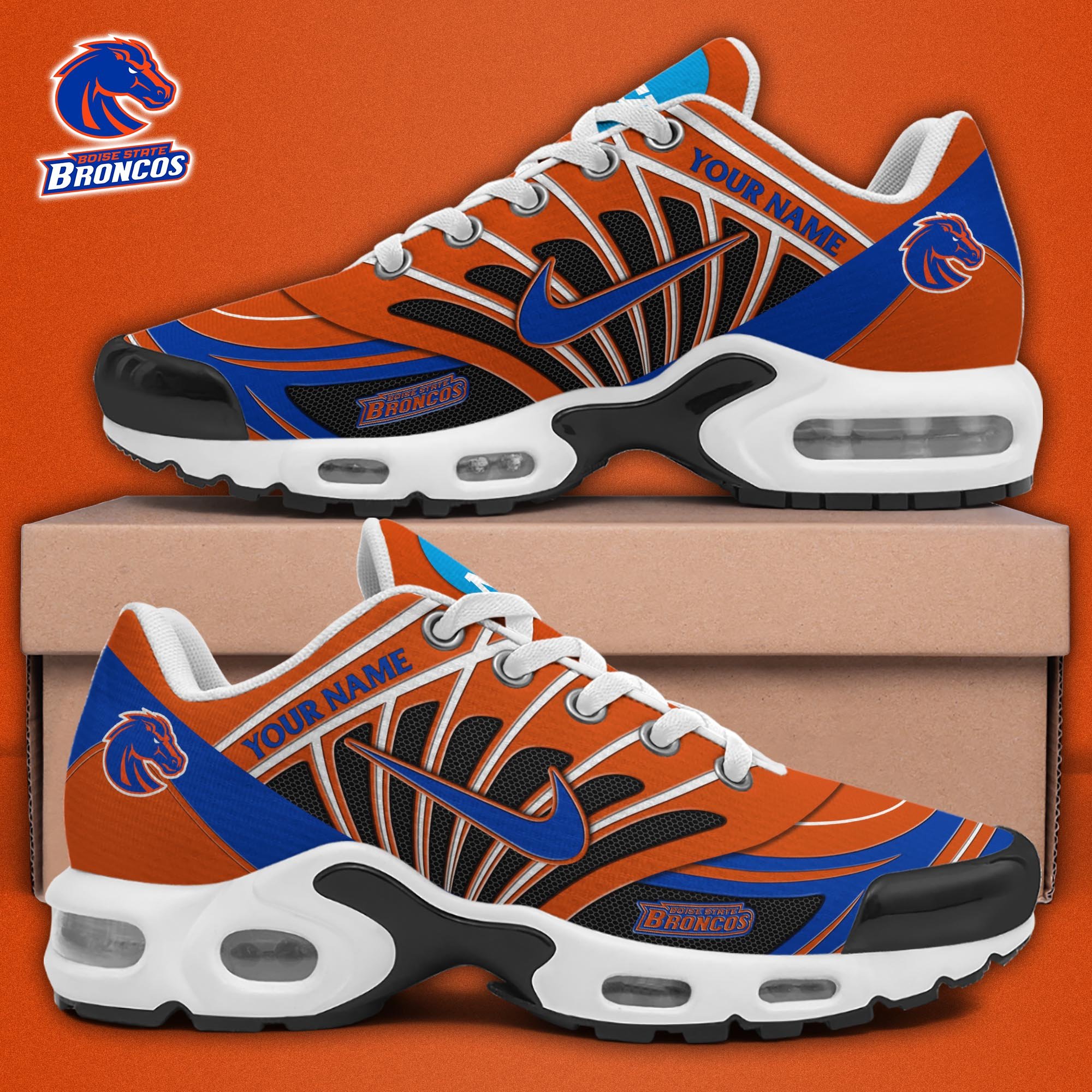 Boise State Broncos TN Shoes 2025 Version Custom Name, Sport Shoes For Fan, Fan Gifts EHIVM-04091703