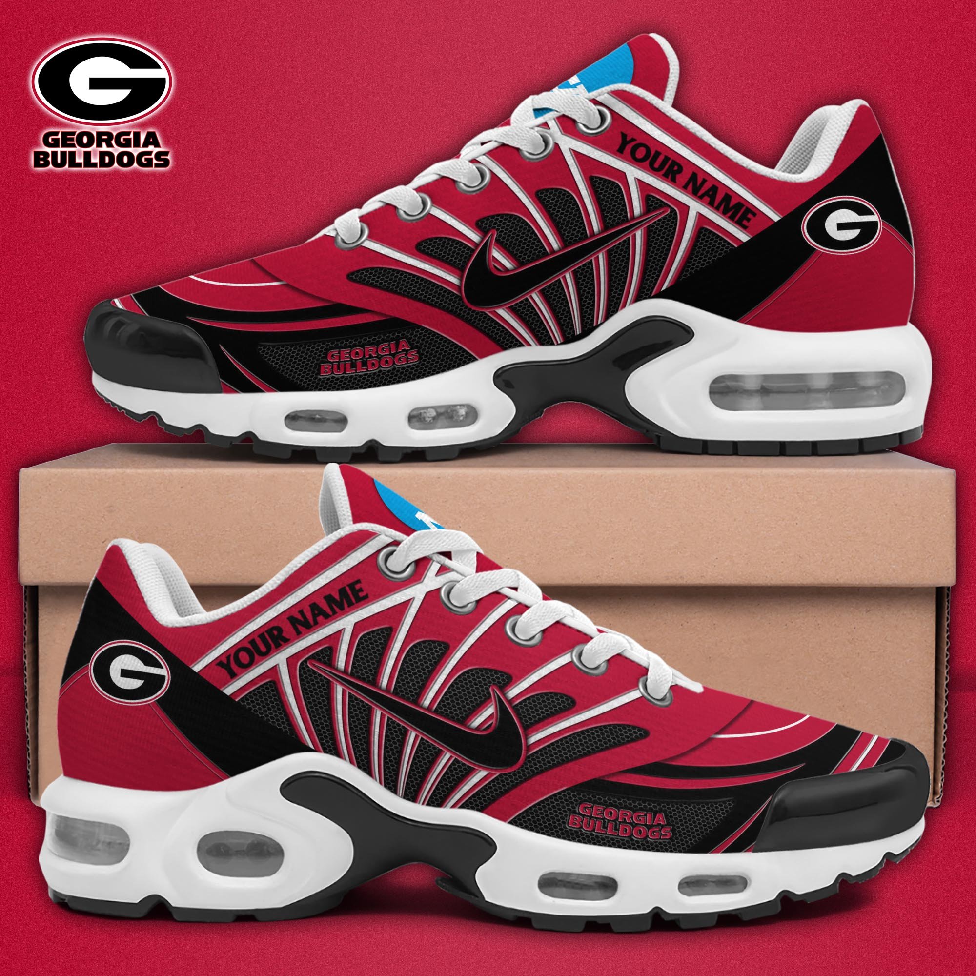Georgia Bulldogs TN Shoes 2025 Version Custom Name, Sport Shoes For Fan, Fan Gifts EHIVM-04091703