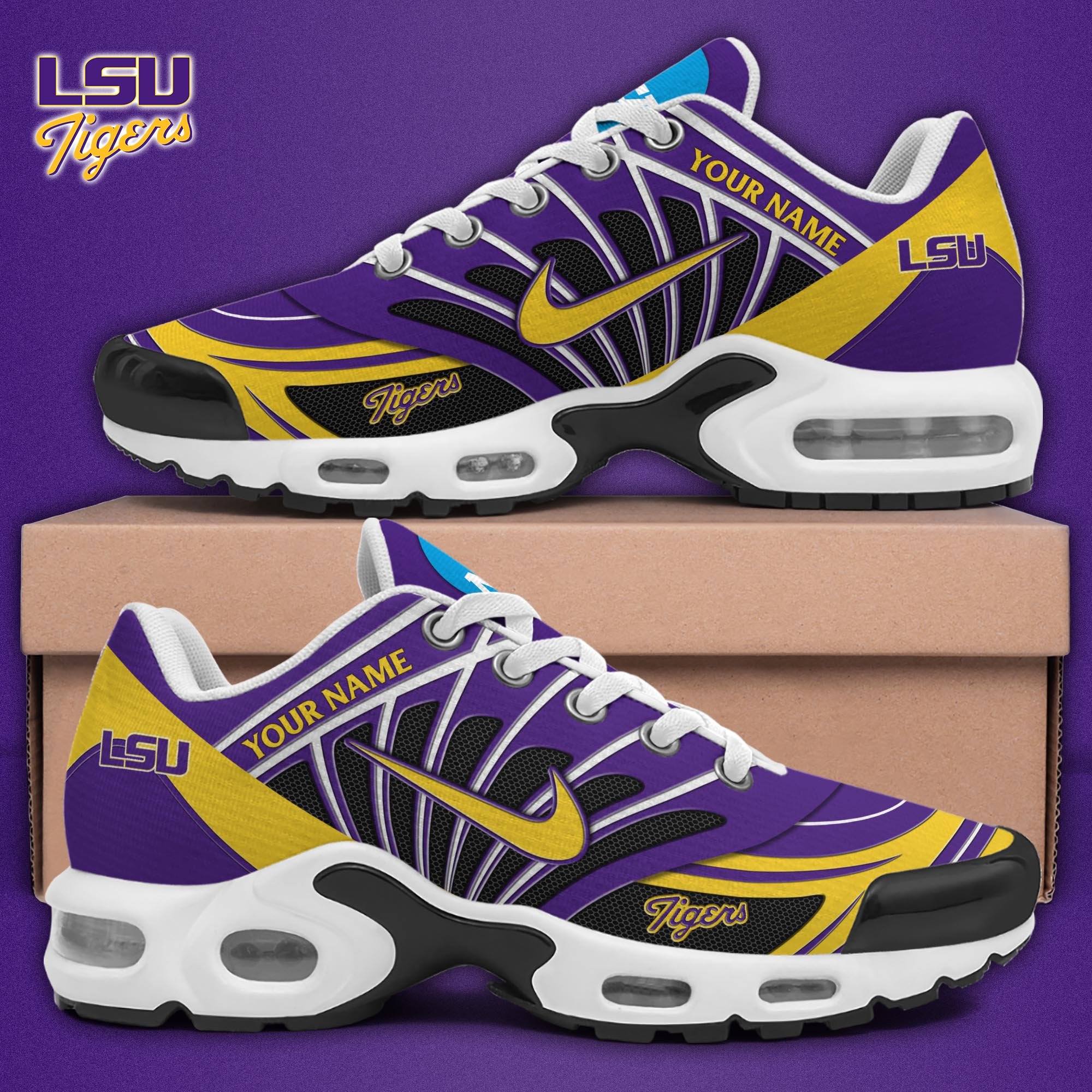 LSU TIGERS TN Shoes 2025 Version Custom Name, Sport Shoes For Fan, Fan Gifts EHIVM-04091703