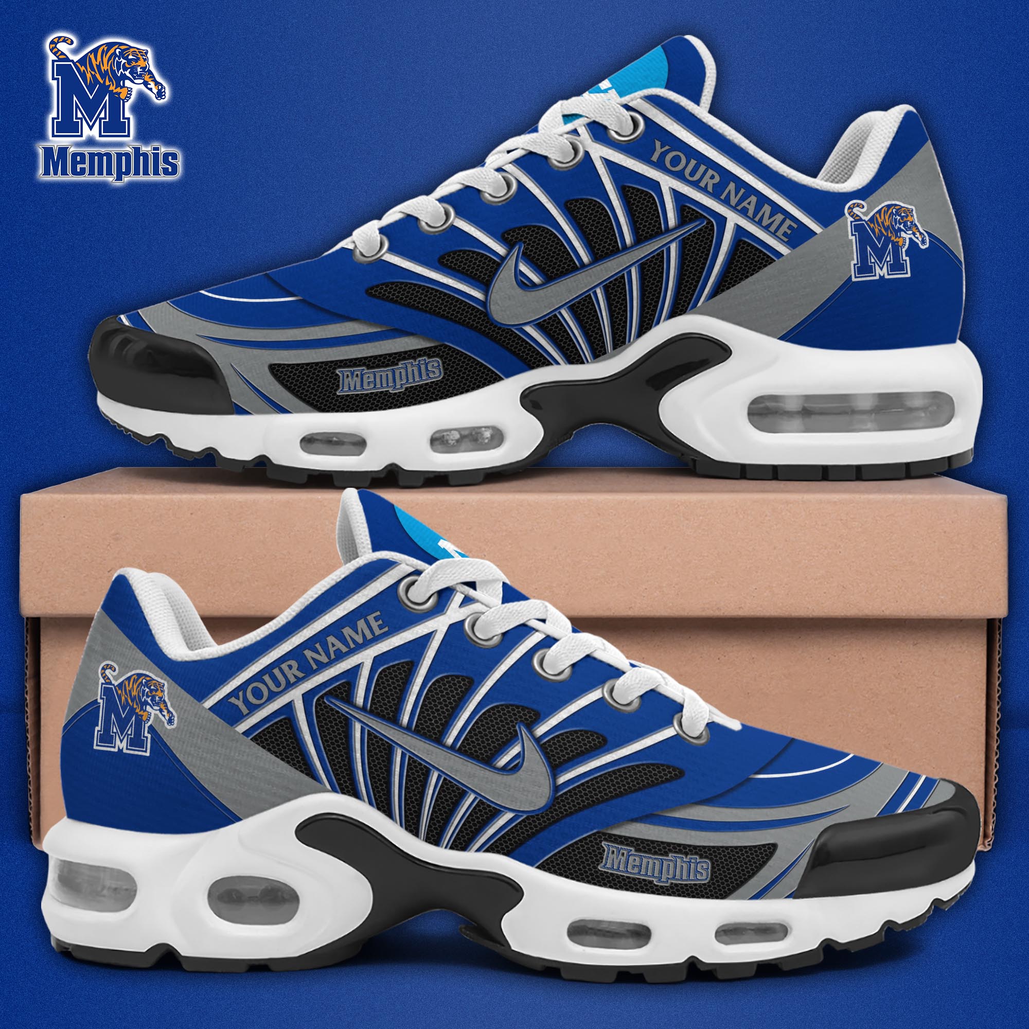 Memphis Tigers TN Shoes 2025 Version Custom Name, Sport Shoes For Fan, Fan Gifts EHIVM-04091703