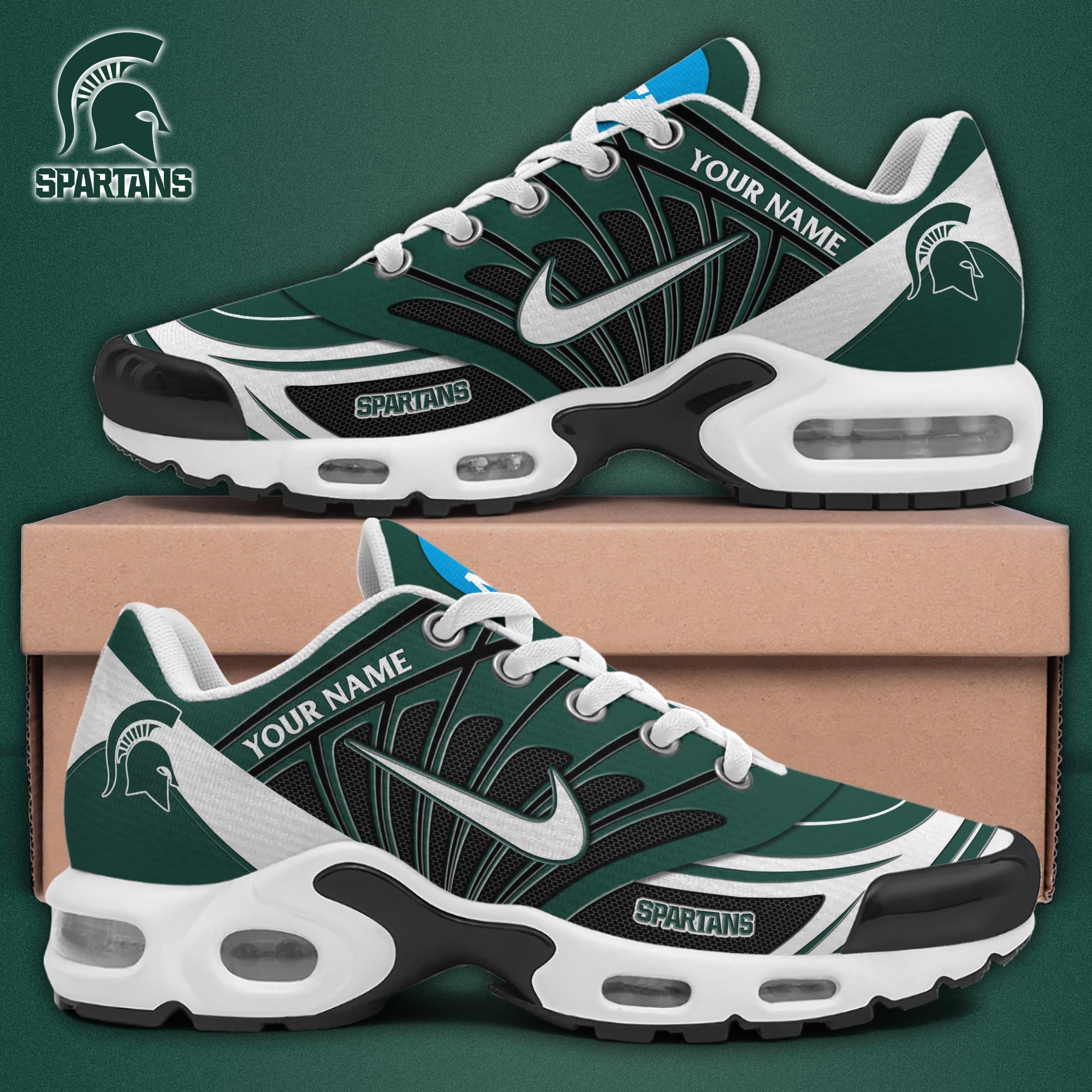 Michigan State Spartans TN Shoes 2025 Version Custom Name, Sport Shoes For Fan, Fan Gifts EHIVM-04091703