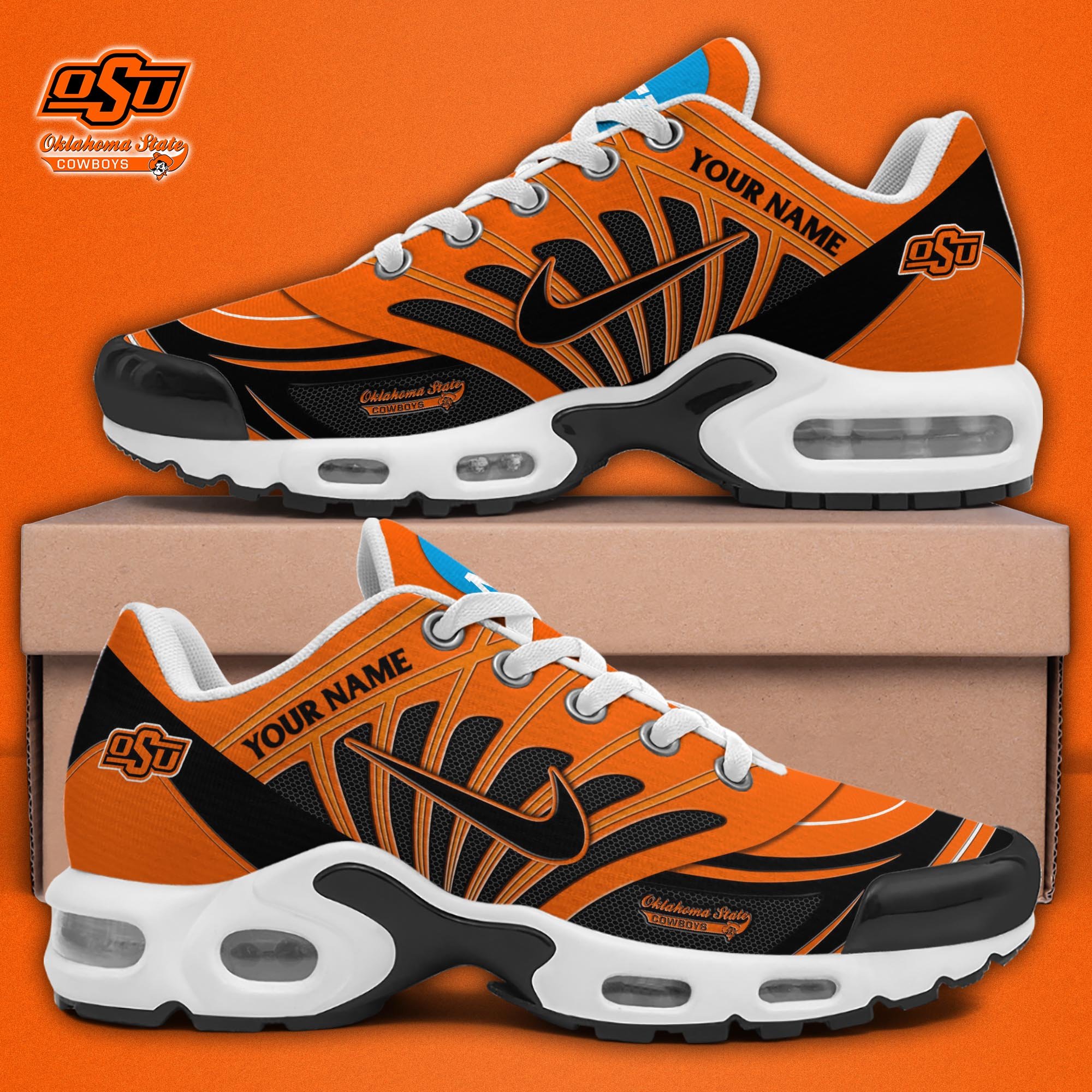 Oklahoma State Cowboys TN Shoes 2025 Version Custom Name, Sport Shoes For Fan, Fan Gifts EHIVM-04091703