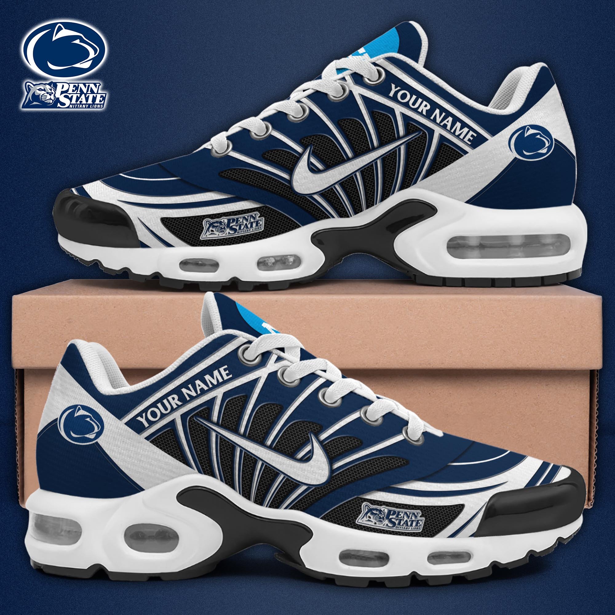 Penn State Nittany Lions TN Shoes 2025 Version Custom Name, Sport Shoes For Fan, Fan Gifts EHIVM-04091703