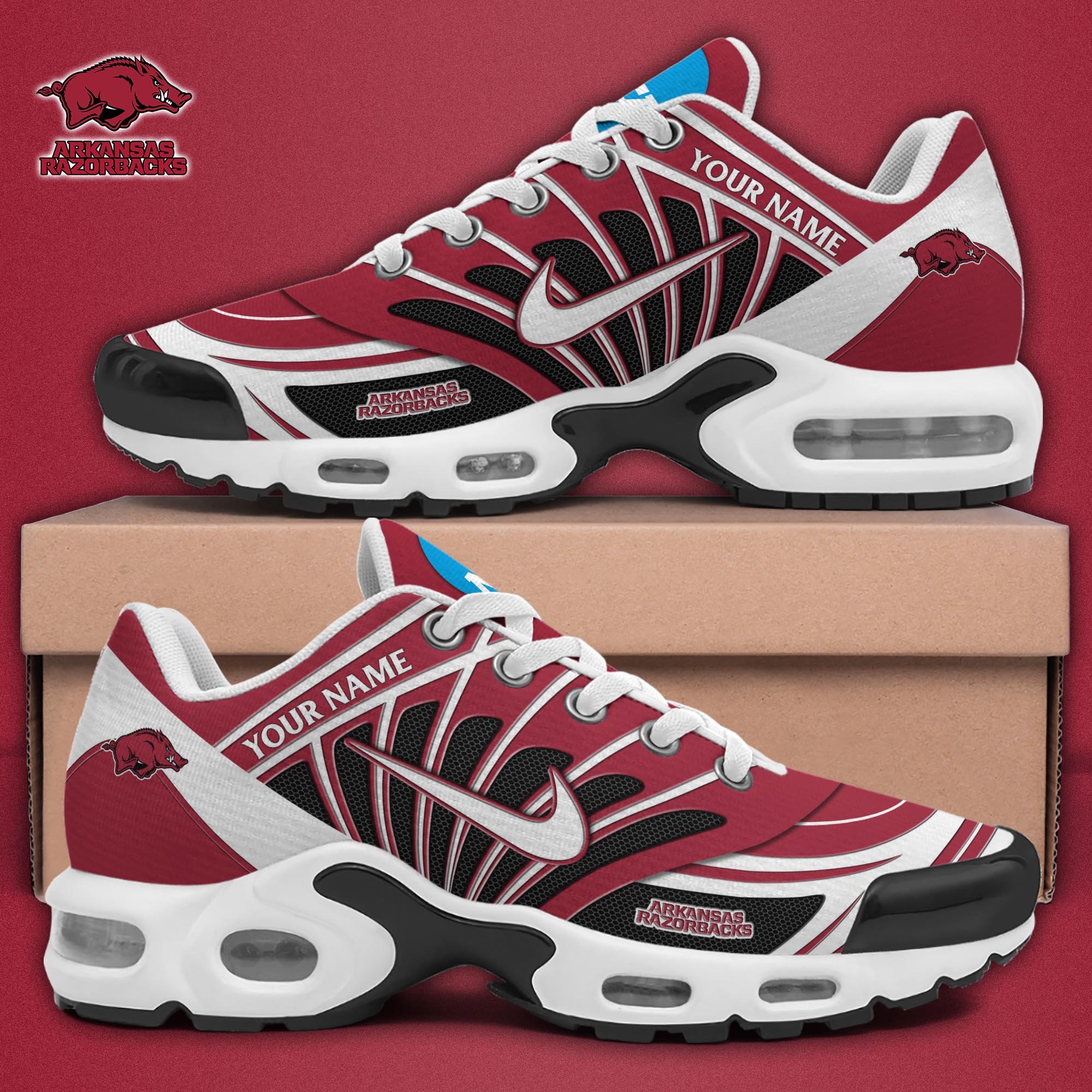 Arkansas Razorbacks TN Shoes 2025 Version Custom Name, Sport Shoes For Fan, Fan Gifts EHIVM-04091703