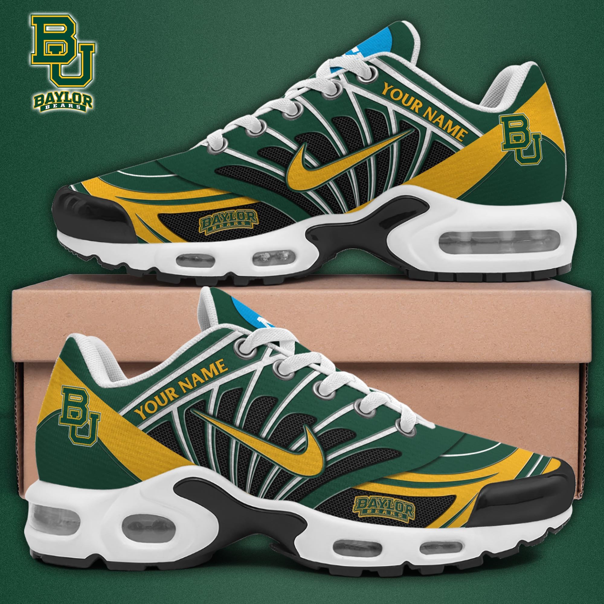 Baylor Bears TN Shoes 2025 Version Custom Name, Sport Shoes For Fan, Fan Gifts EHIVM-04091703