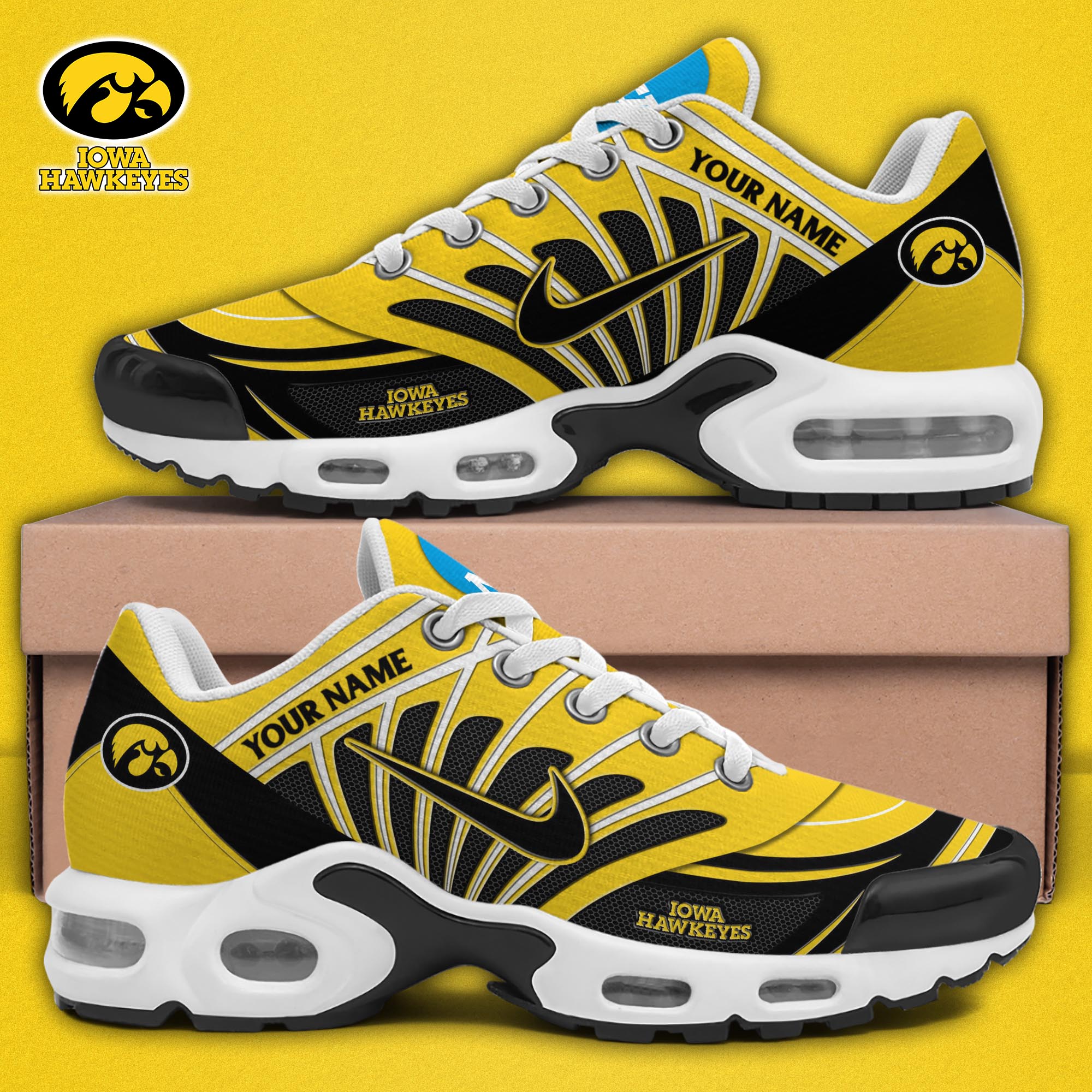 Iowa Hawkeyes TN Shoes 2025 Version Custom Name, Sport Shoes For Fan, Fan Gifts EHIVM-04091703