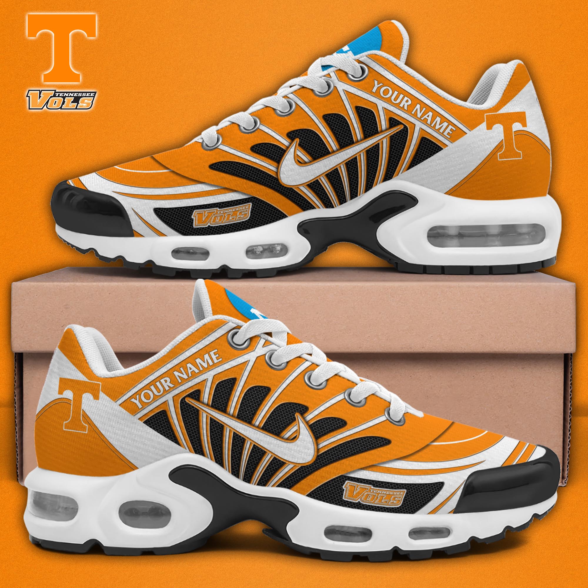 Tennessee Volunteers TN Shoes 2025 Version Custom Name, Sport Shoes For Fan, Fan Gifts EHIVM-04091703