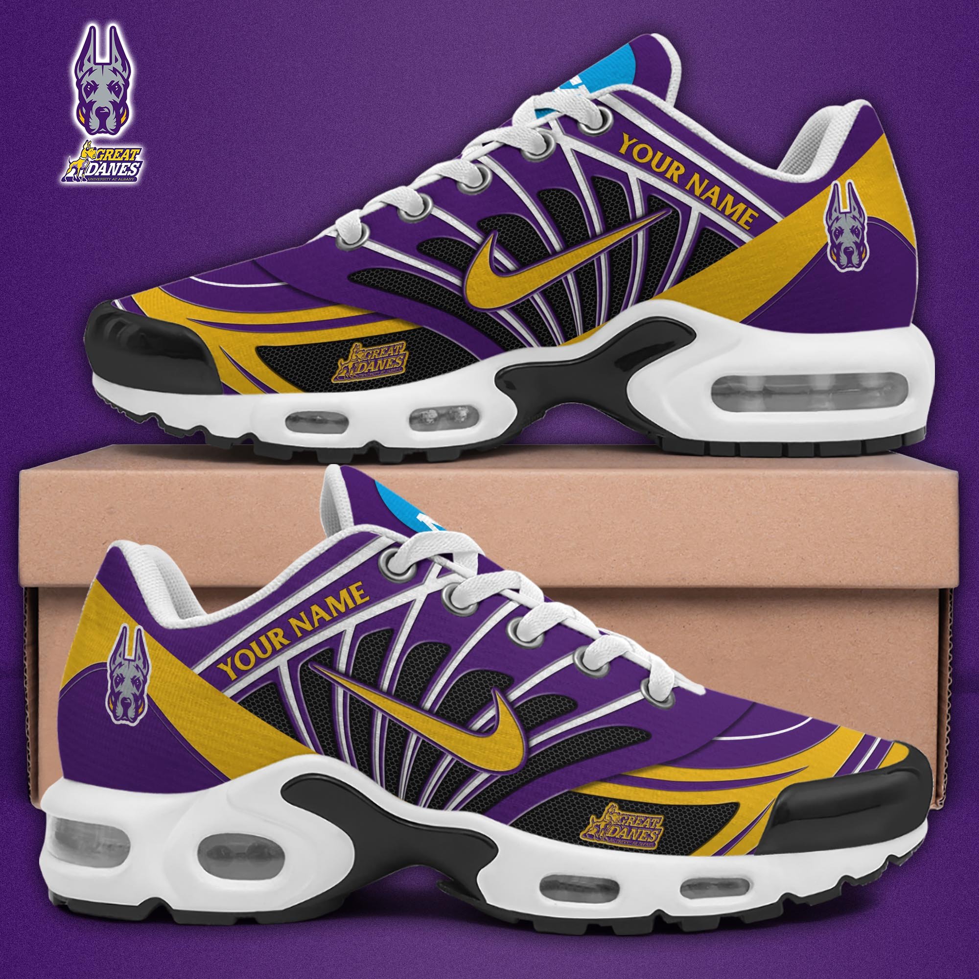 Albany Great Danes TN Shoes 2025 Version Custom Name, Sport Shoes For Fan, Fan Gifts EHIVM-04091703