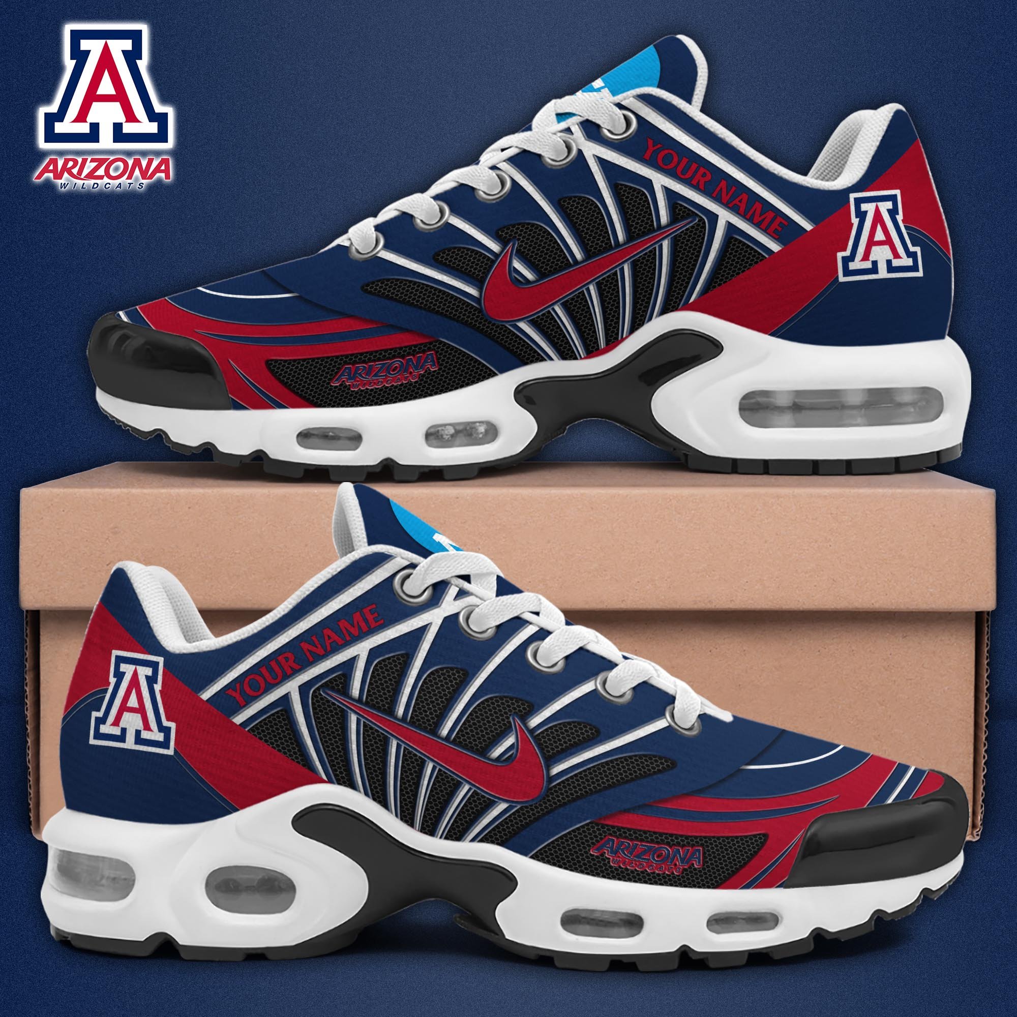Arizona Wildcats TN Shoes 2025 Version Custom Name, Sport Shoes For Fan, Fan Gifts EHIVM-04091703