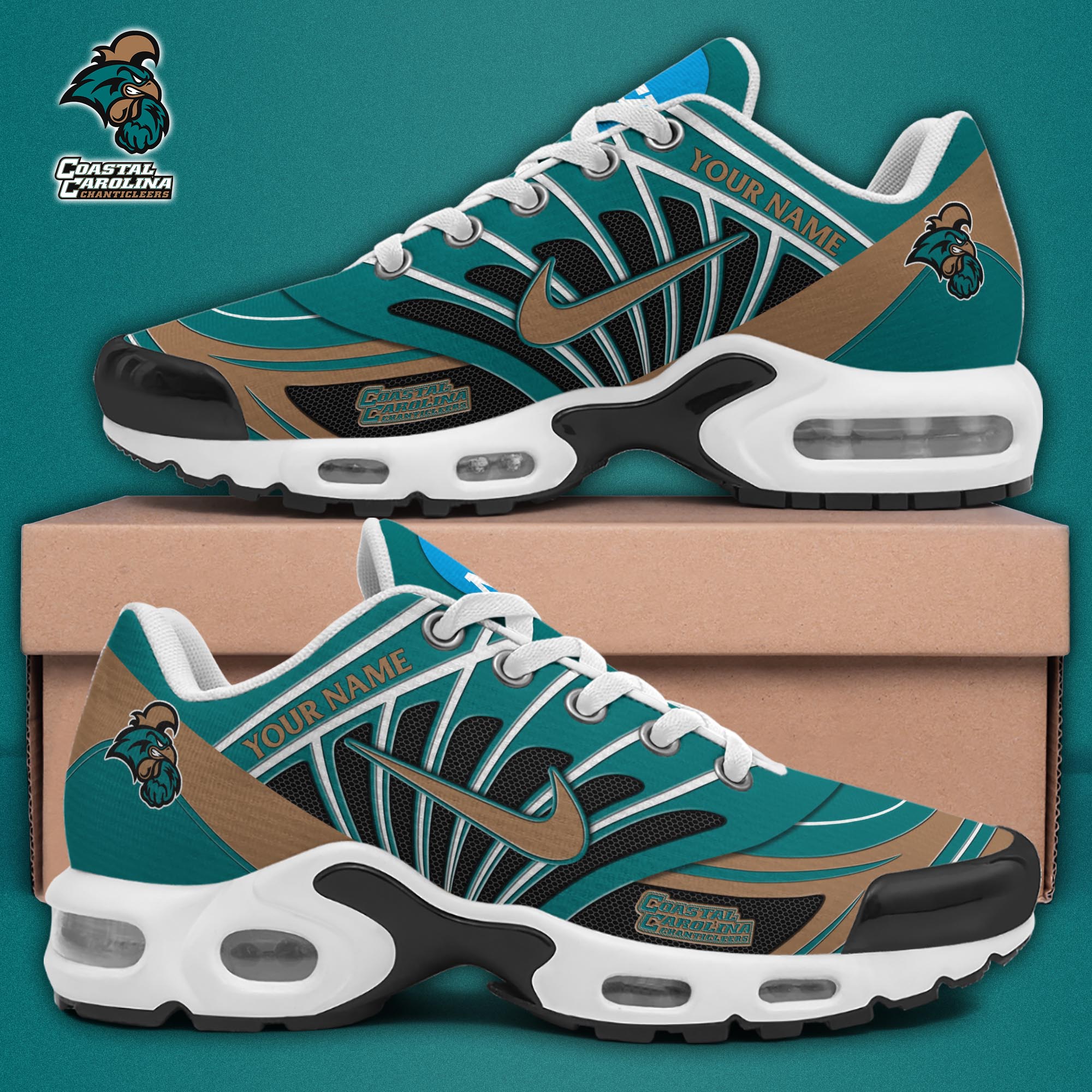 Coastal Carolina Chanticleers TN Shoes 2025 Version Custom Name, Sport Shoes For Fan, Fan Gifts EHIVM-04091703