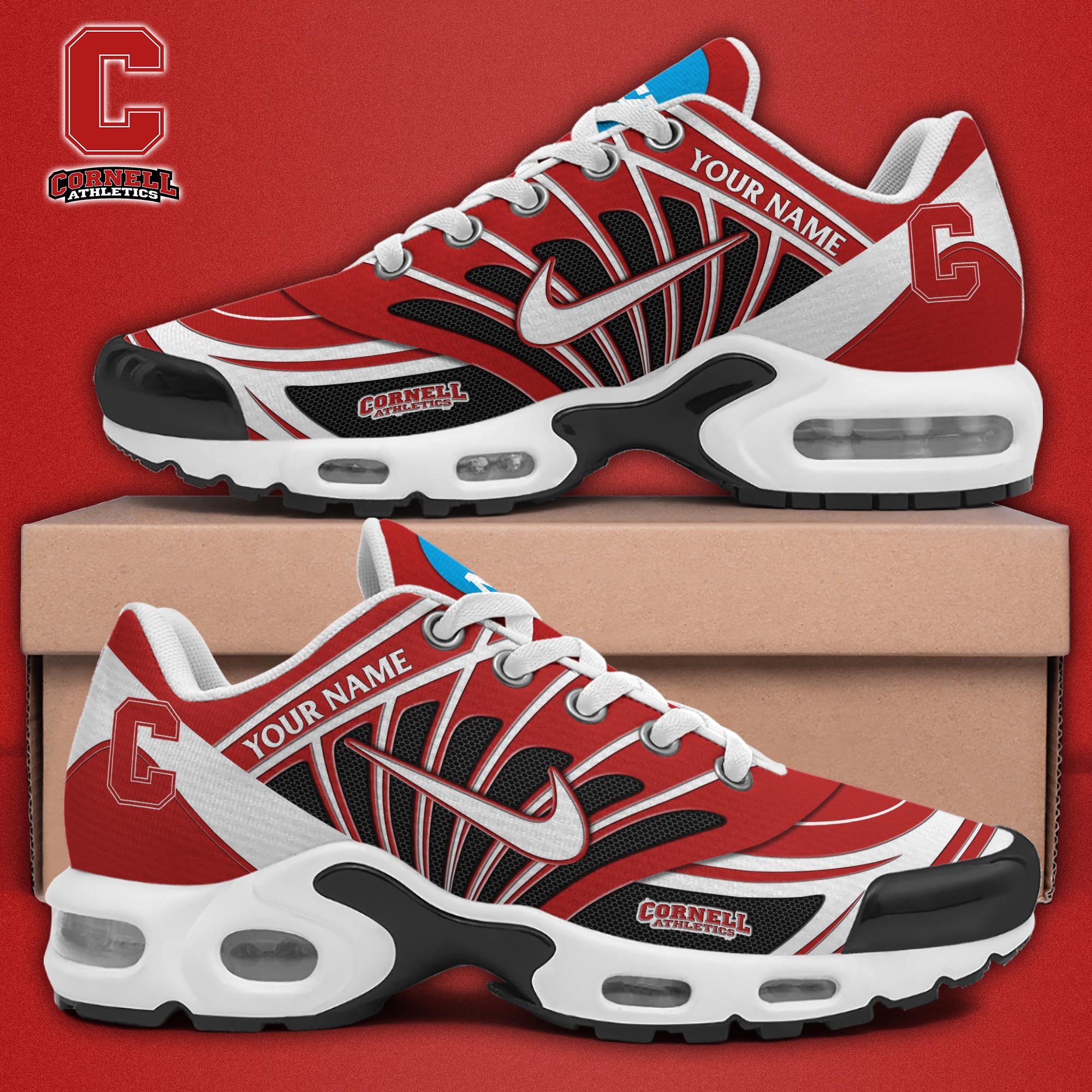 Cornell Big Red TN Shoes 2025 Version Custom Name, Sport Shoes For Fan, Fan Gifts EHIVM-04091703