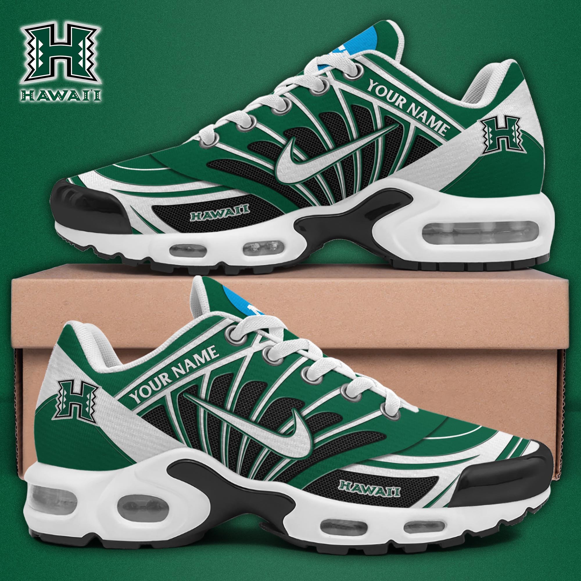 Hawaii Rainbow Warriors TN Shoes 2025 Version Custom Name, Sport Shoes For Fan, Fan Gifts EHIVM-04091703
