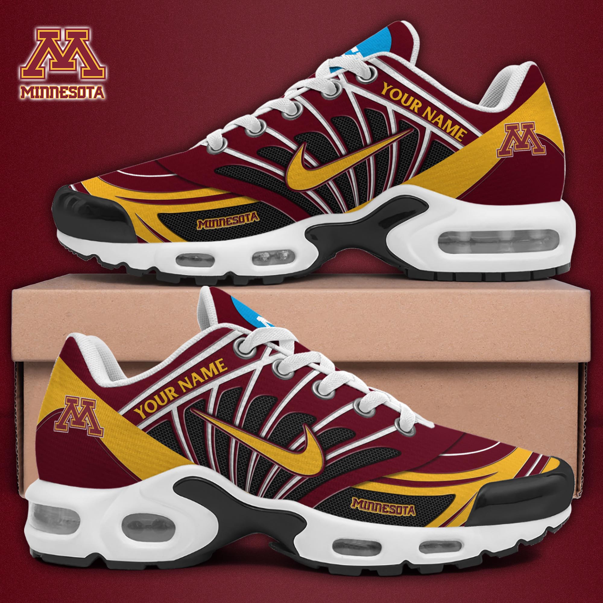 Minnesota Golden Gophers TN Shoes 2025 Version Custom Name, Sport Shoes For Fan, Fan Gifts EHIVM-04091703