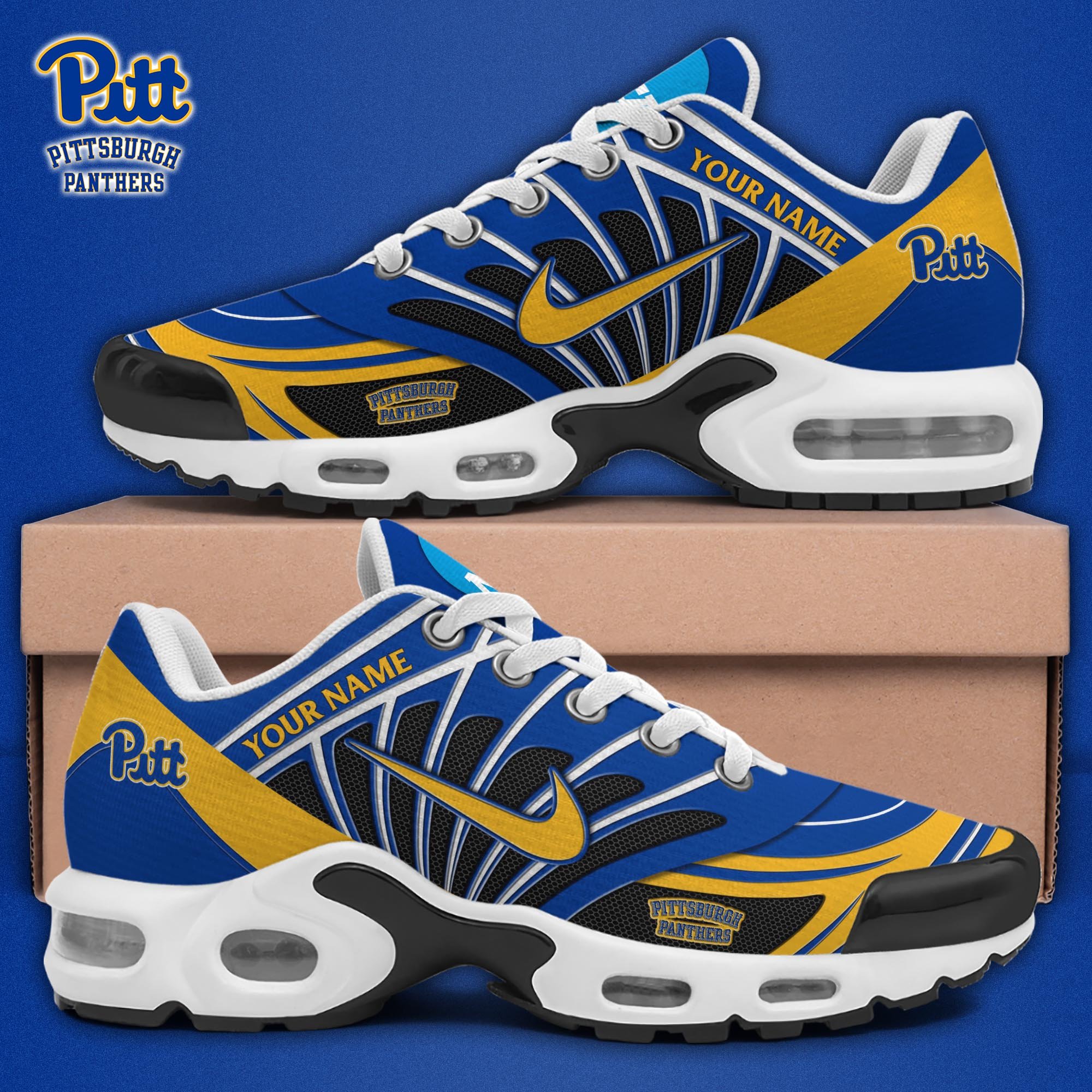 Pittsburgh Panthers TN Shoes 2025 Version Custom Name, Sport Shoes For Fan, Fan Gifts EHIVM-04091703