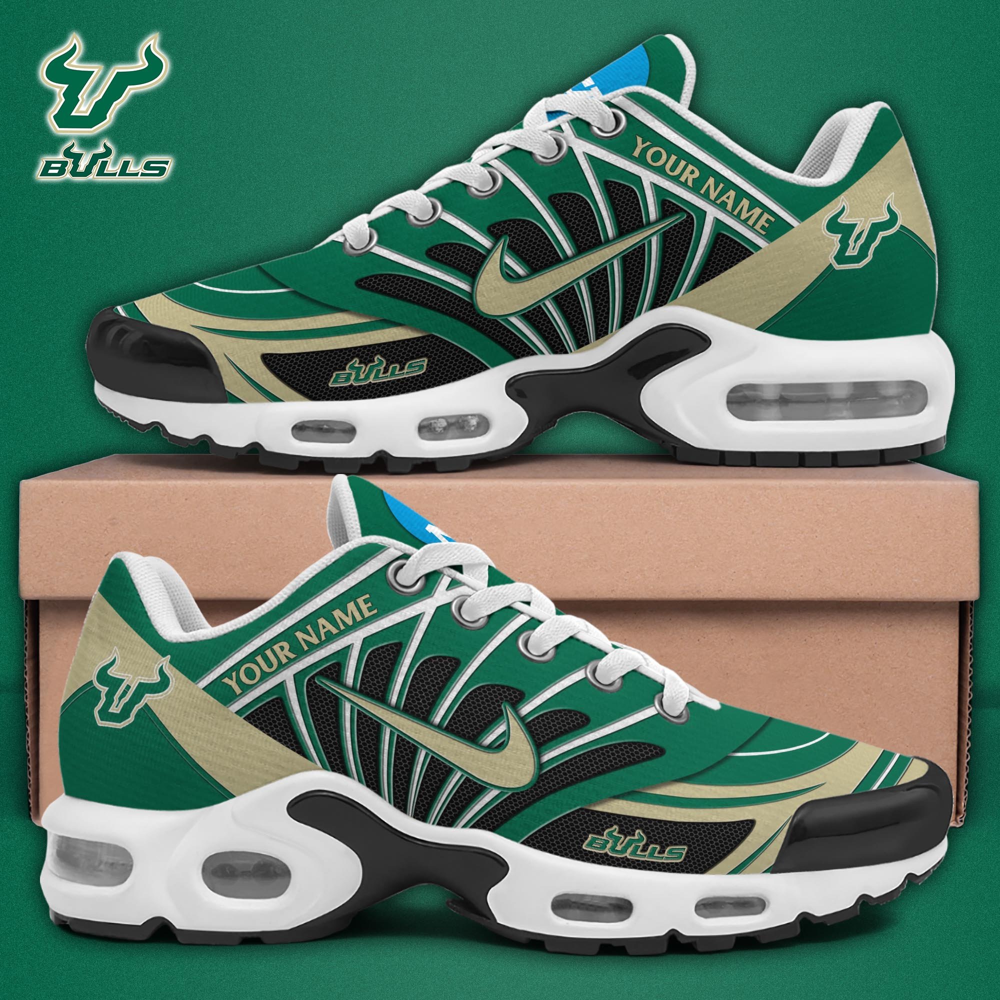 South Florida Bulls TN Shoes 2025 Version Custom Name, Sport Shoes For Fan, Fan Gifts EHIVM-04091703