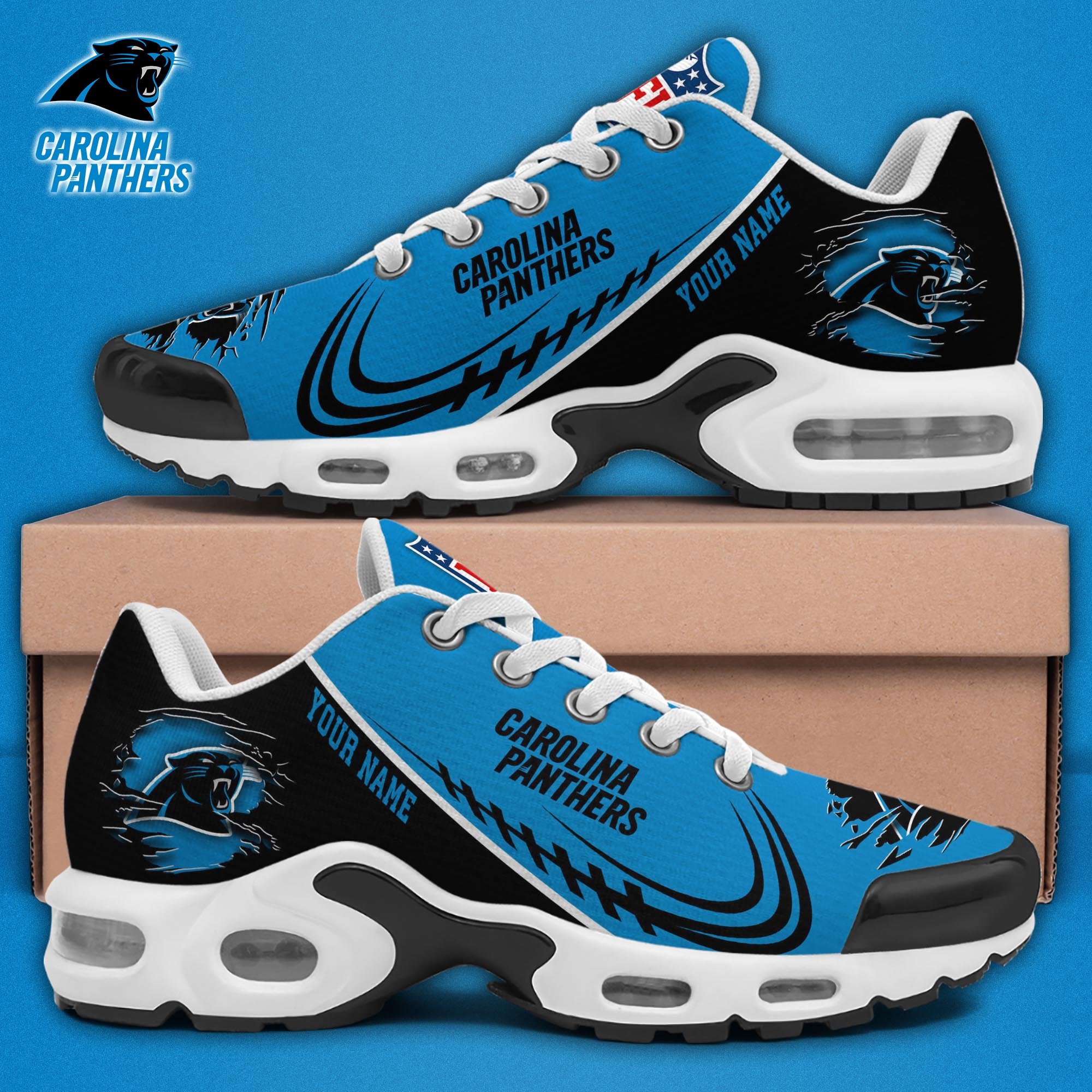 Carolina Panthers TN Shoes 2025 Version Custom Name, Sport Shoes For Fan, Fan Gifts EHIVM-04091680