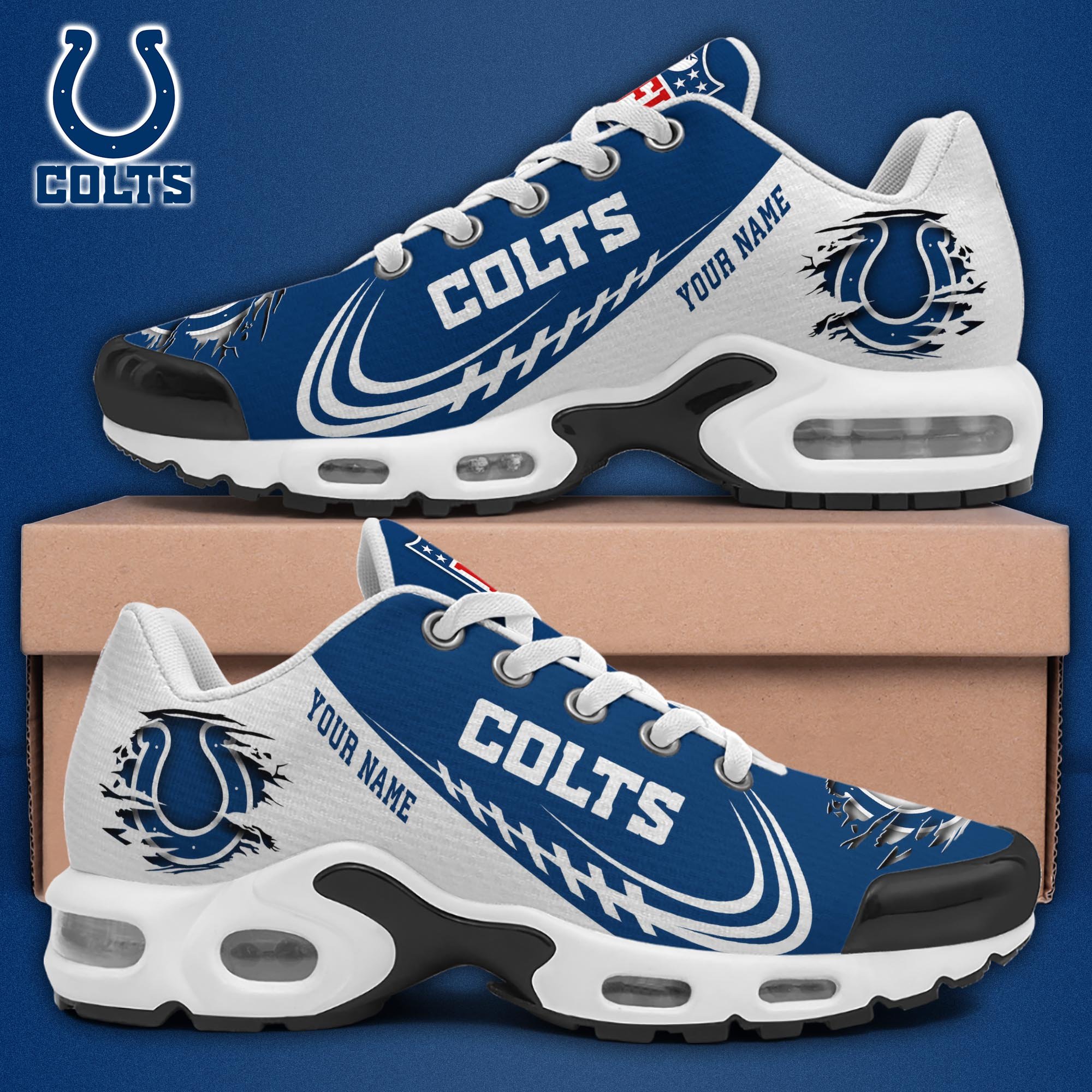 Indianapolis Colts TN Shoes 2025 Version Custom Name, Sport Shoes For Fan, Fan Gifts EHIVM-04091680