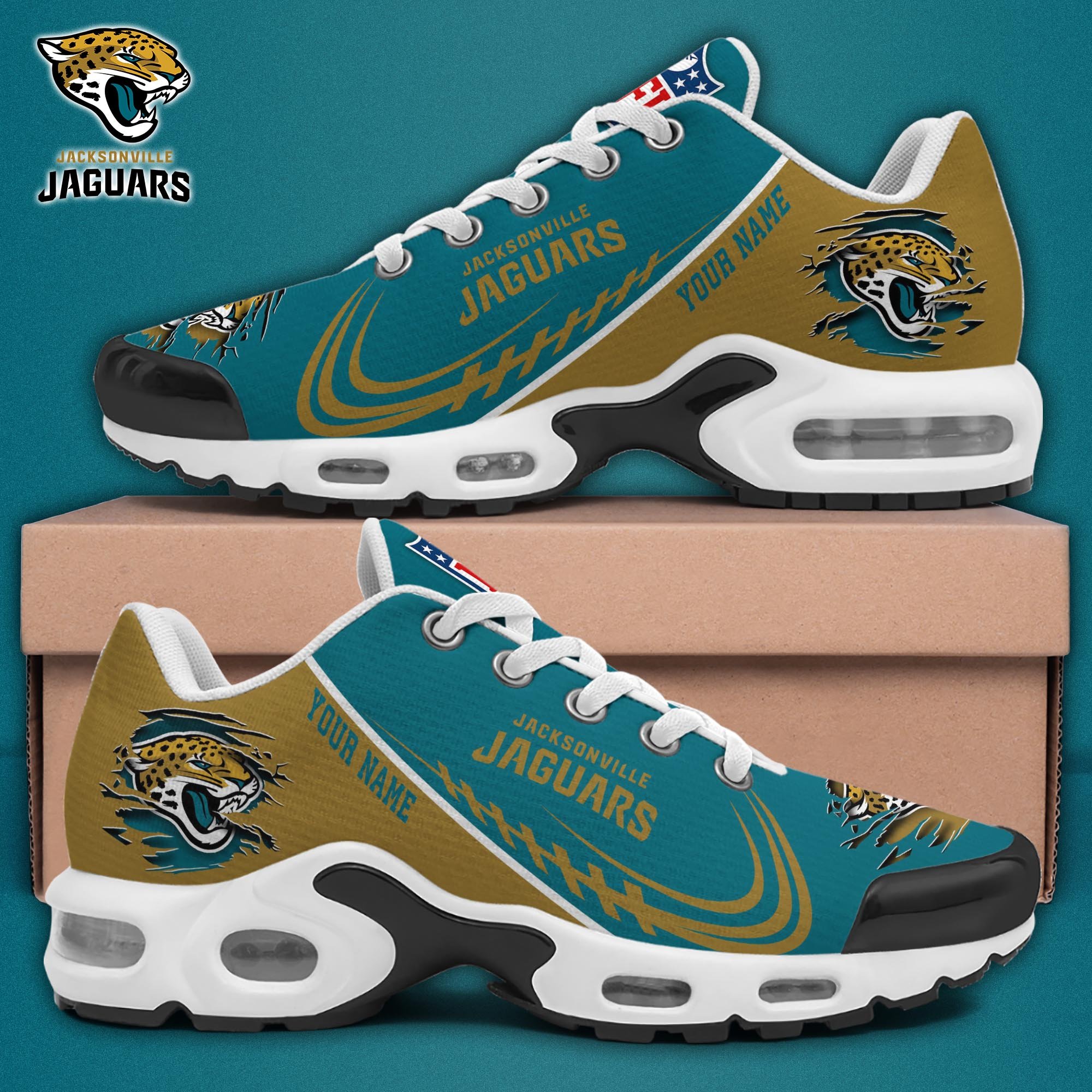 Jacksonville Jaguars TN Shoes 2025 Version Custom Name, Sport Shoes For Fan, Fan Gifts EHIVM-04091680