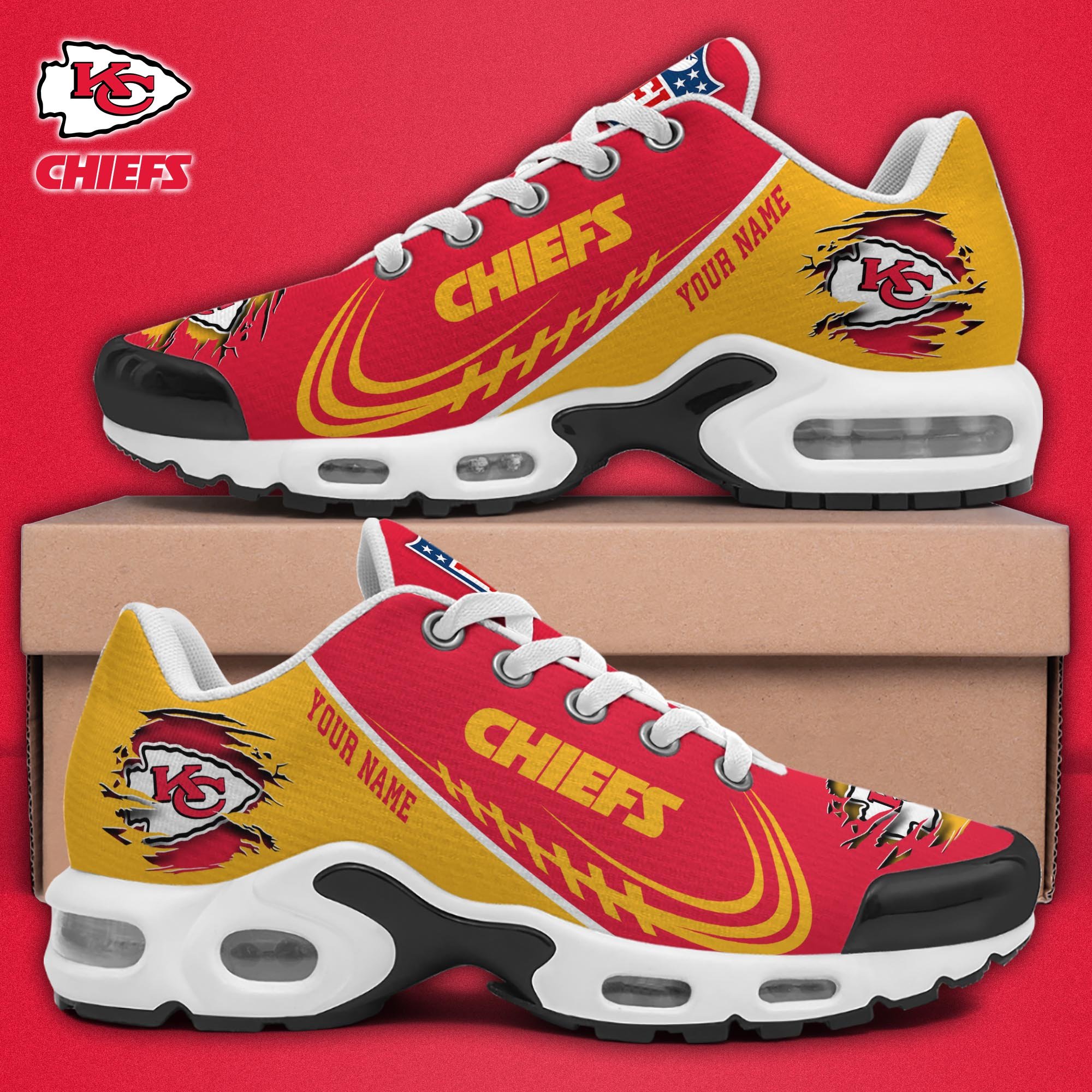 Kansas City Chiefs TN Shoes 2025 Version Custom Name, Sport Shoes For Fan, Fan Gifts EHIVM-04091680