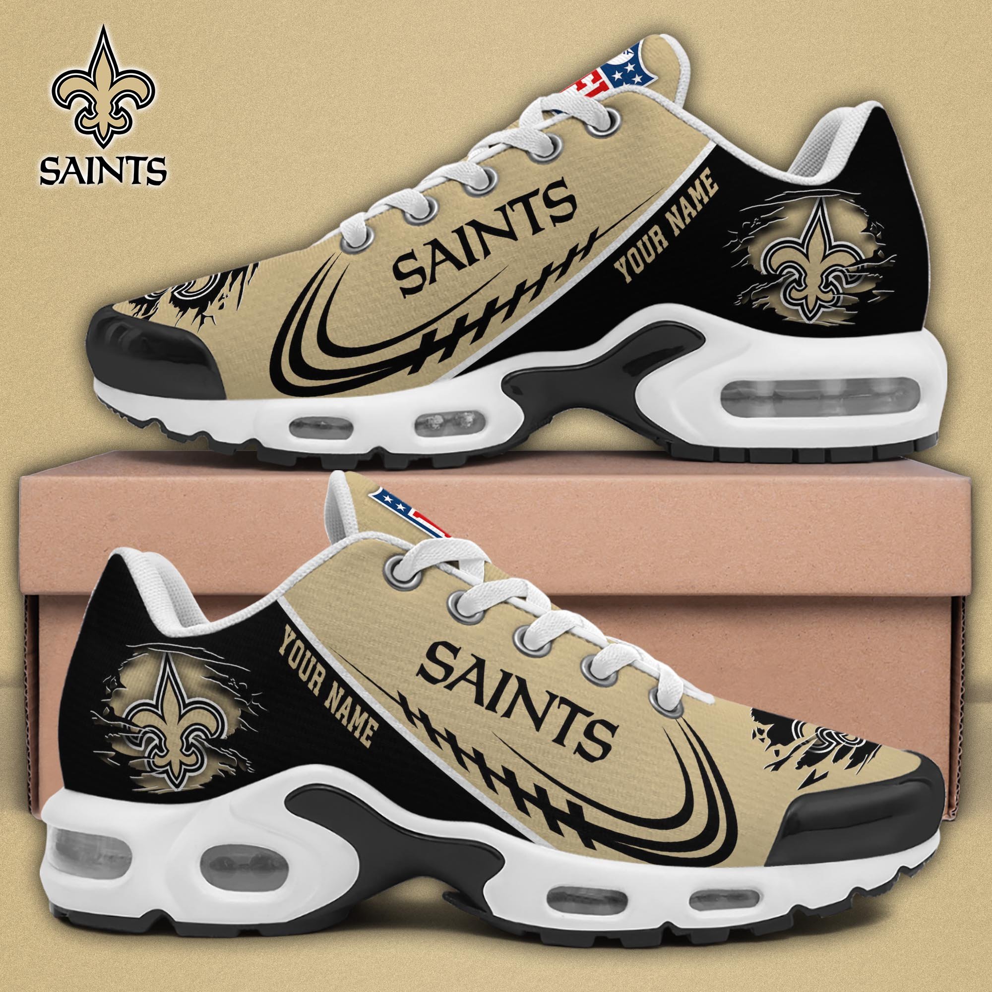 New Orleans Saints TN Shoes 2025 Version Custom Name, Sport Shoes For Fan, Fan Gifts EHIVM-04091680